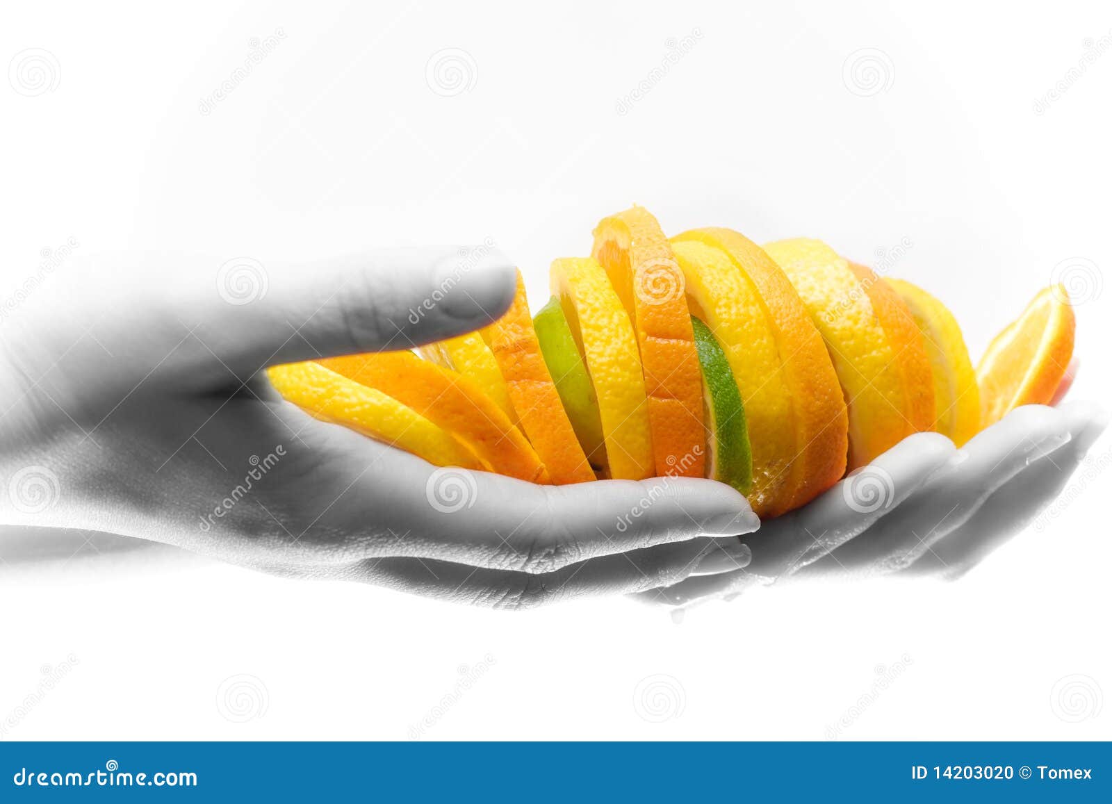 Fruits in hands stock photo. Image of orange, produce 14203020