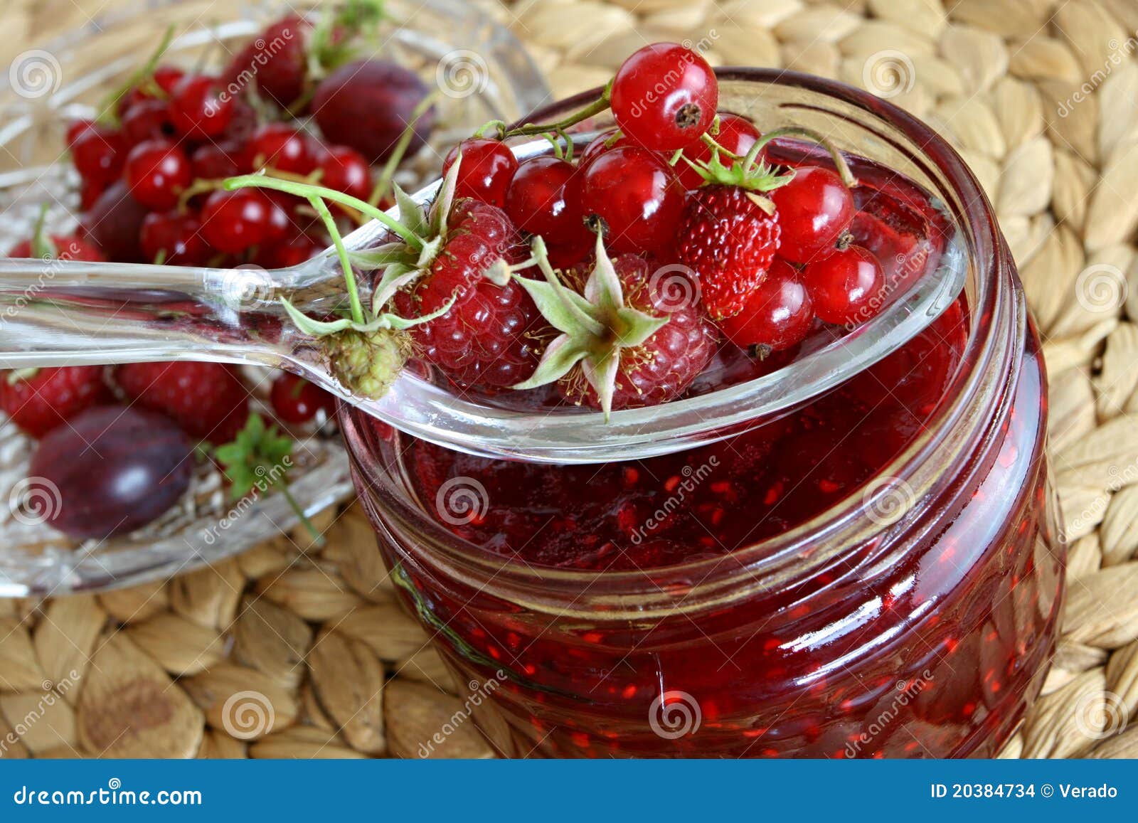 Fruits and jam stock photo. Image of fruit, wild, raspberry 20384734