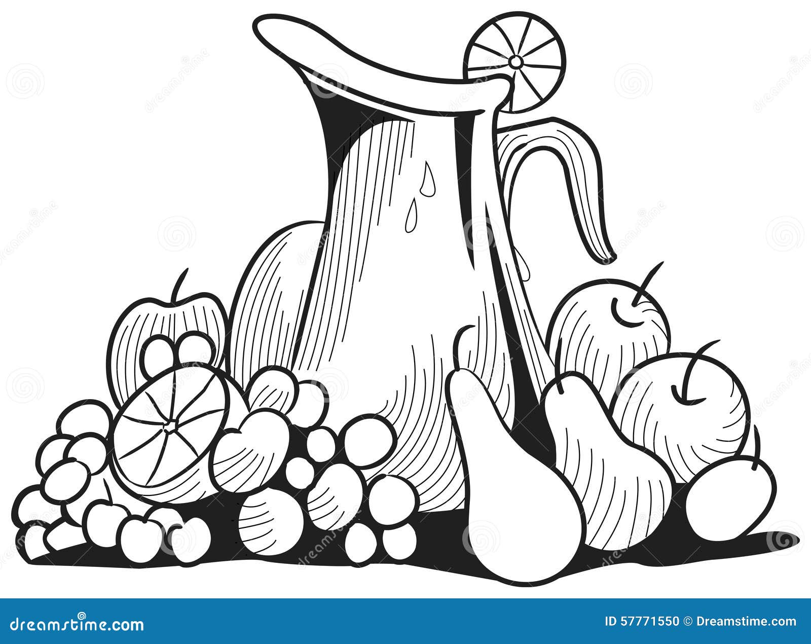 Fruits and jar stock vector. Illustration of grapefruit 57771550