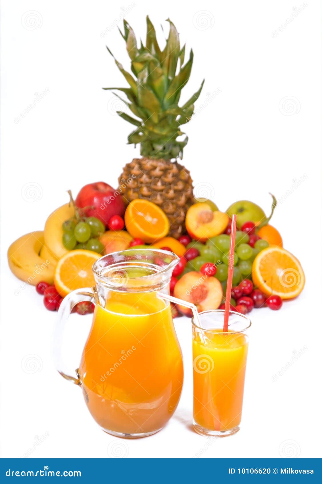Fruits and juice stock photo. Image of melba, health 10106620