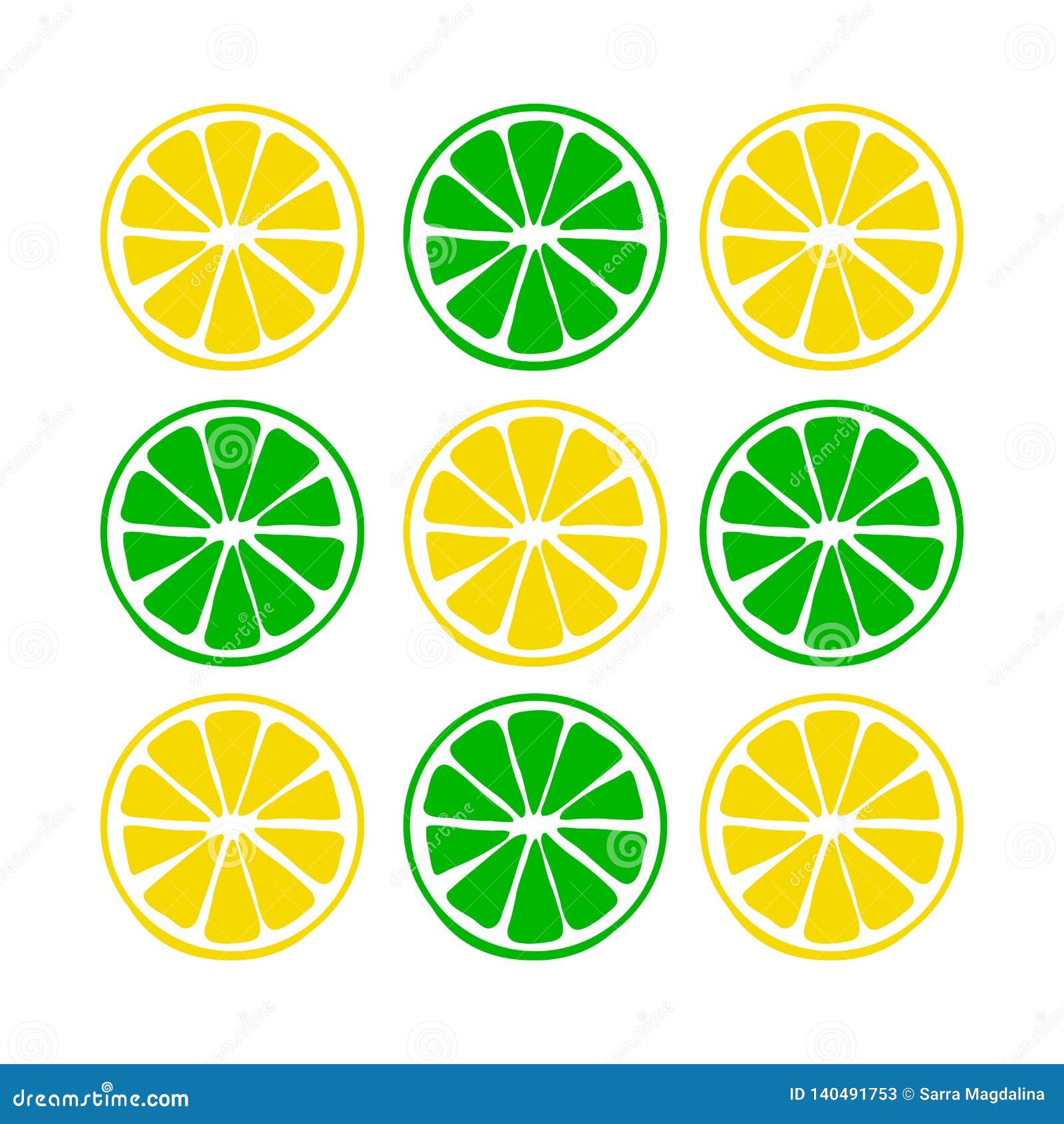 Fruits lemon and lime stock vector. Illustration of birthday - 140491753