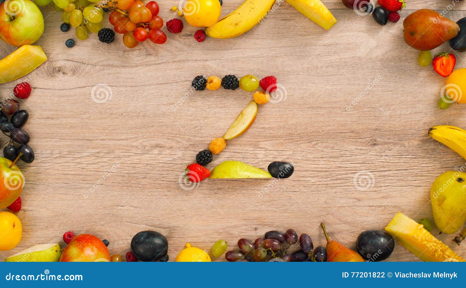 Fruits made letter Z stock photo. Image of isolated, orange 77201822