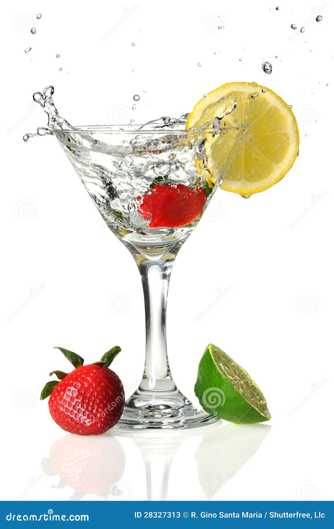 Fruits and Martini Glass stock image. Image of beverage 28327313