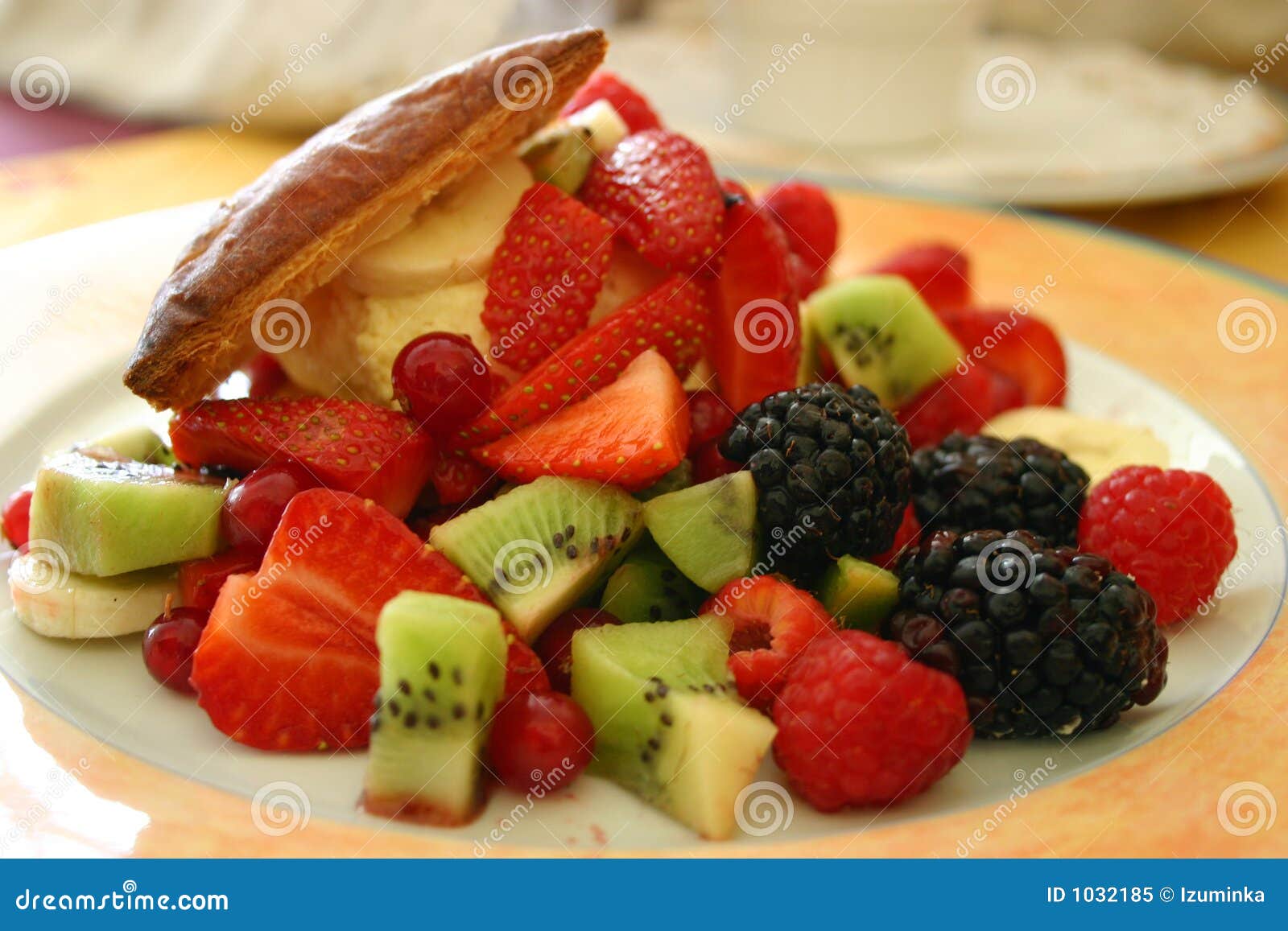 fruits salad on a plate