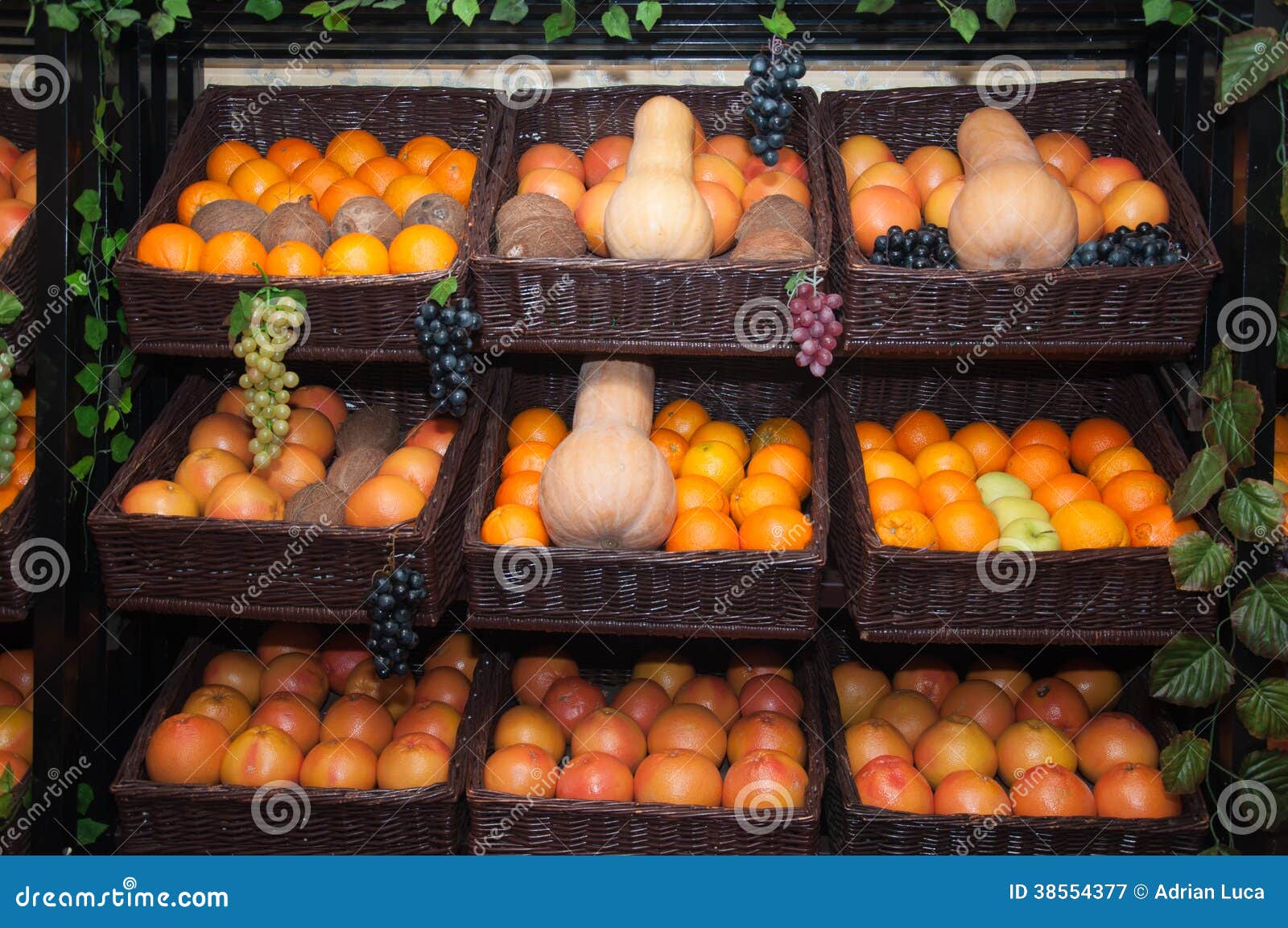 Fruits shelf stock image. Image of orange, fruit, colourful 38554377