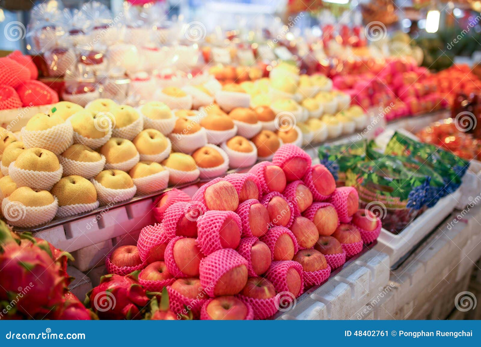 Fruits shelf stock image. Image of greengrocer, apple 48402761