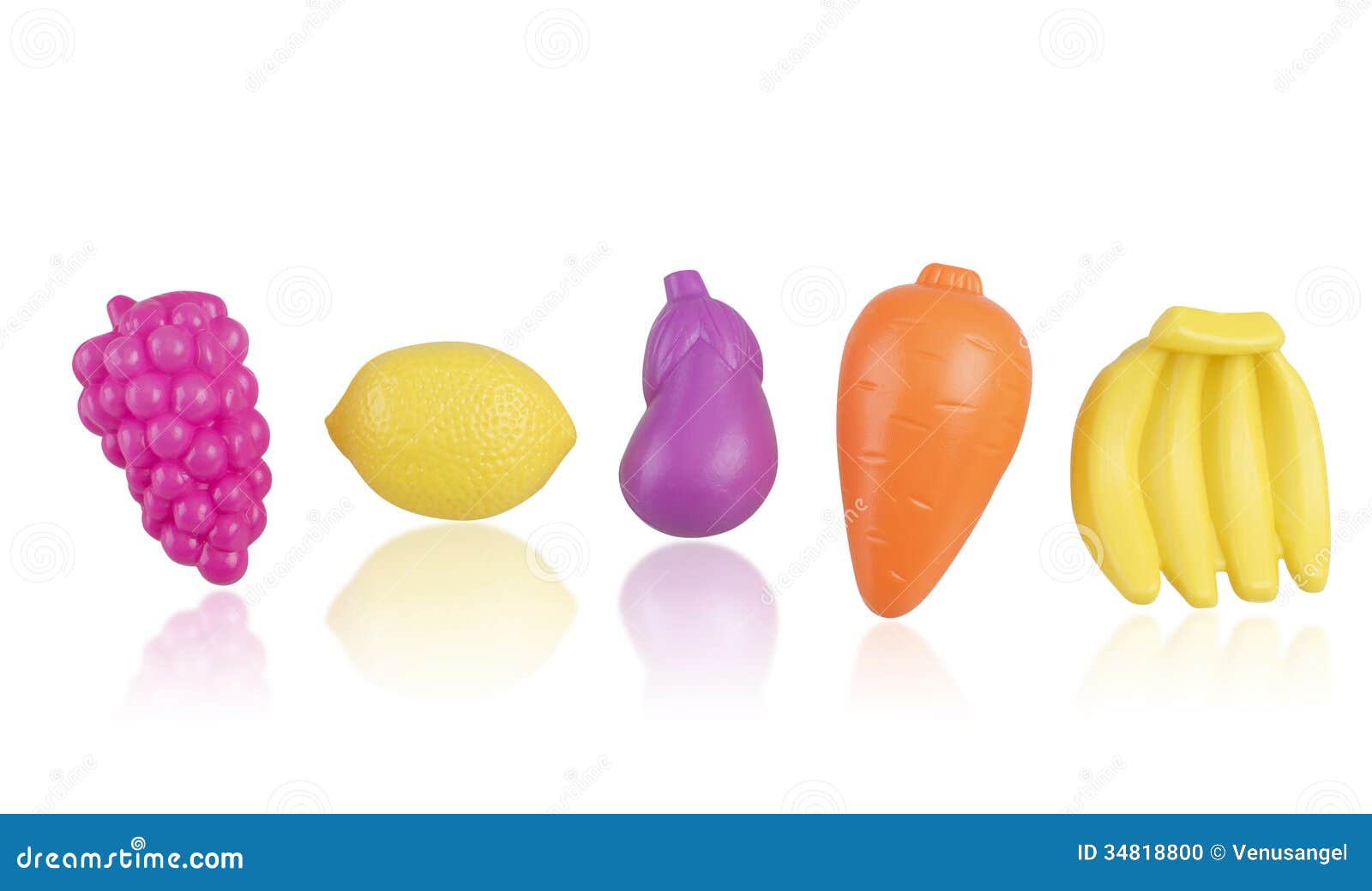 Fruits and Vegetable Plastic Toys Stock Photo Image of small, color