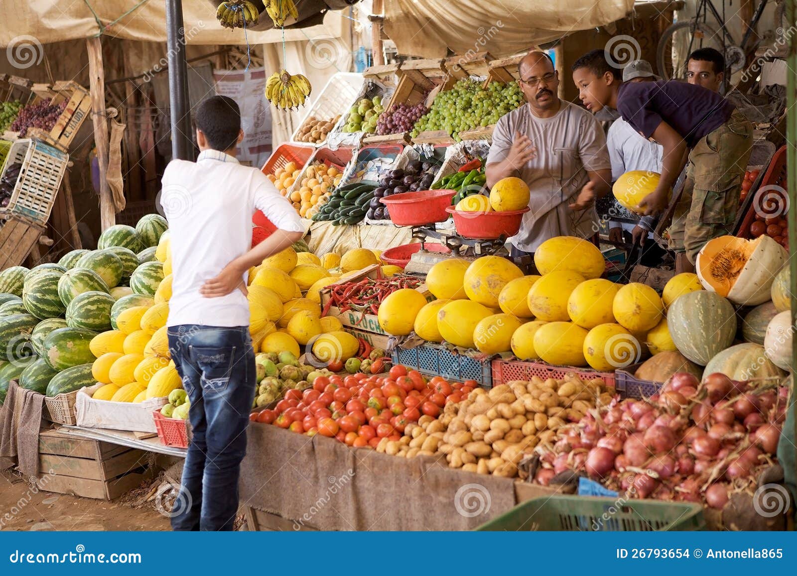 Fruits And Vegetables Vendor Editorial Stock Image Image 26793654