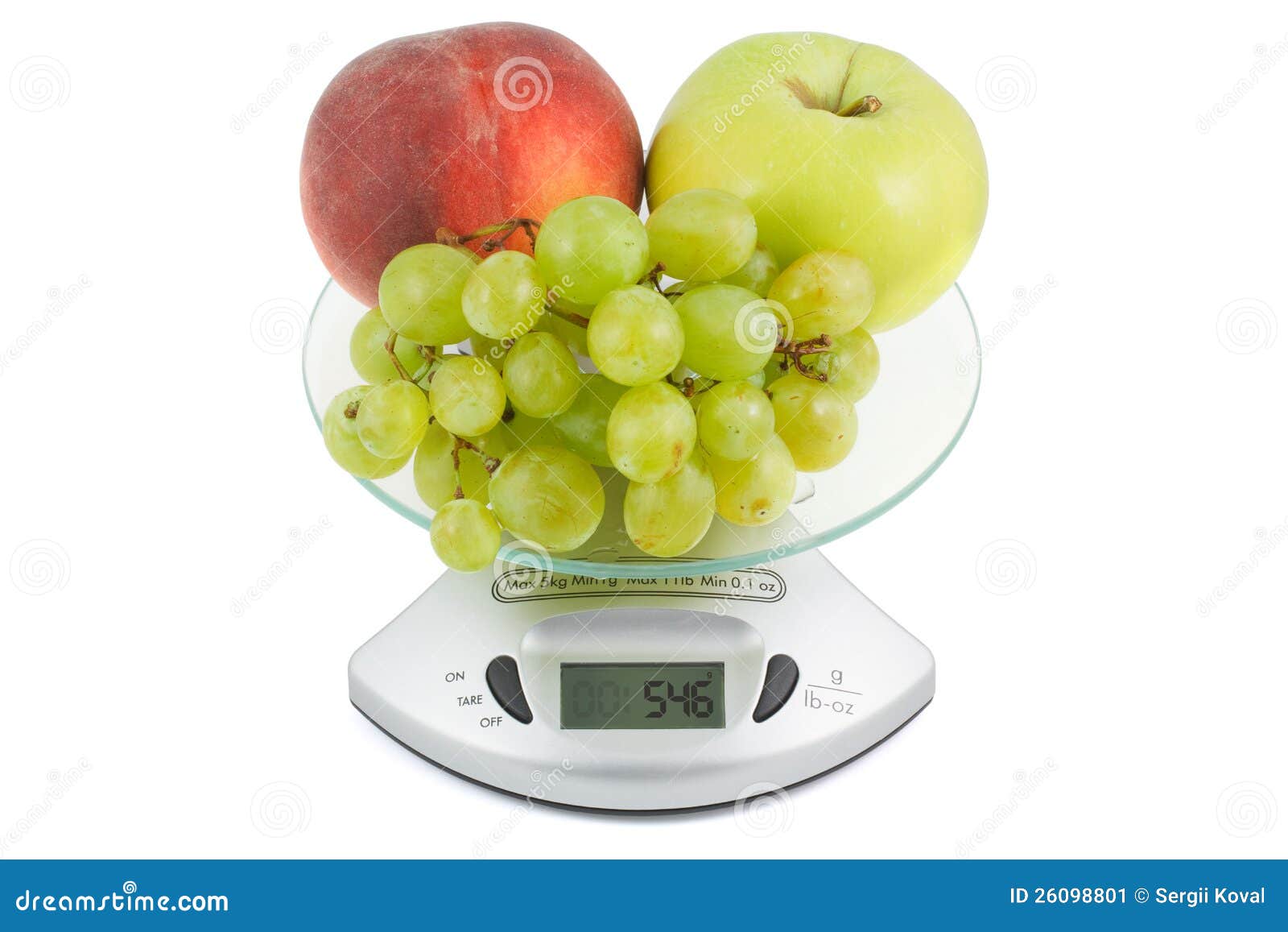 Fruits Weigh In The Balance Stock Image