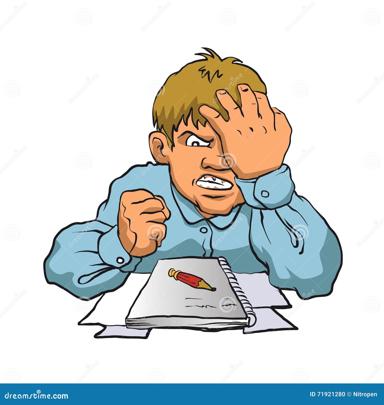 Frustrated Student Clip Art