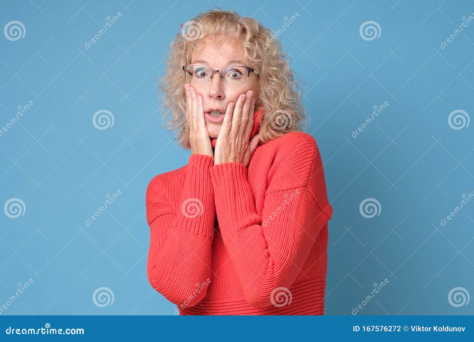 Frustrated Senior Woman Looking At Camera With Worried Puzzled