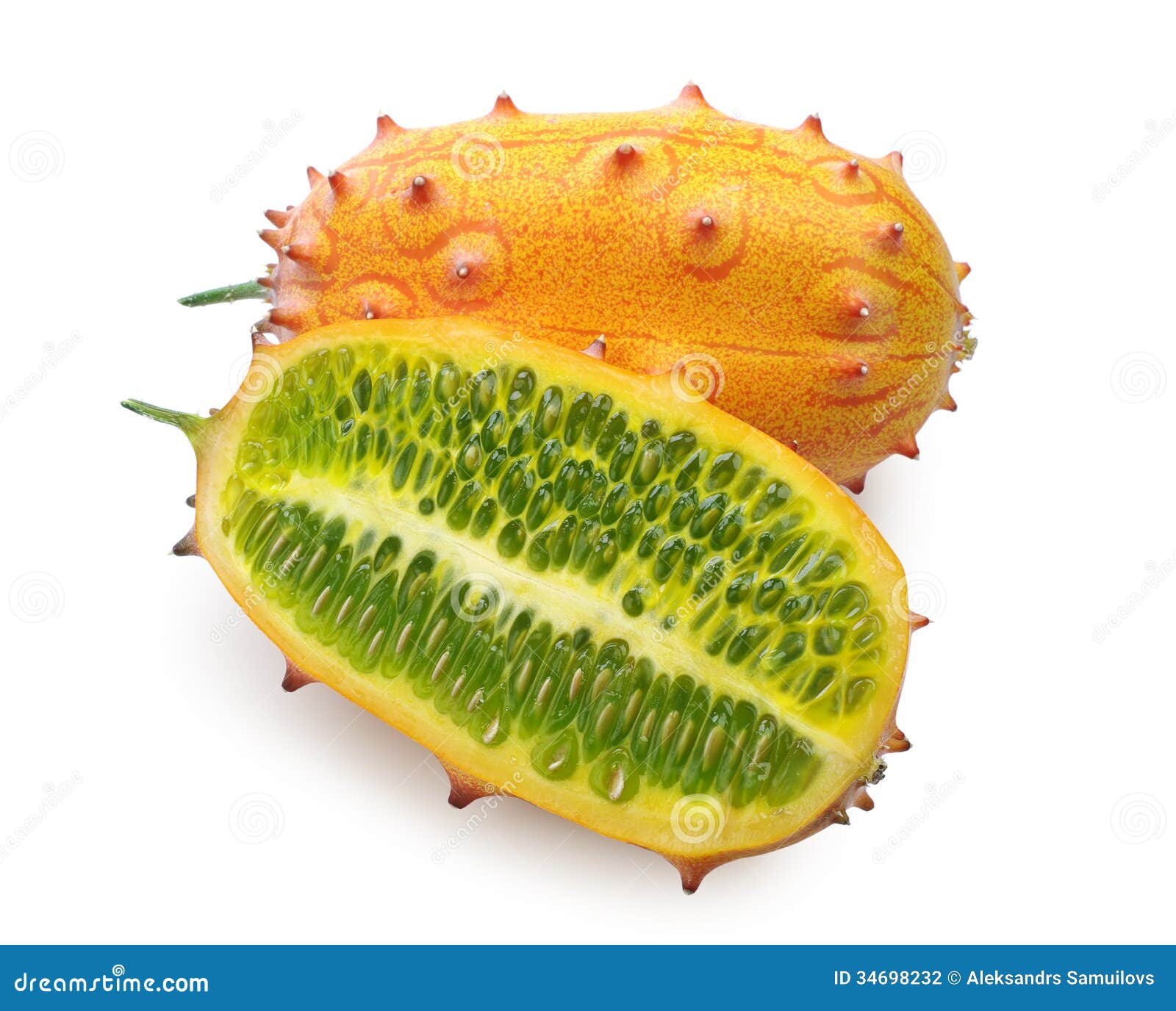 Fruta Kiwano foto de archivo. Imagen de dulce, fondo 34698232