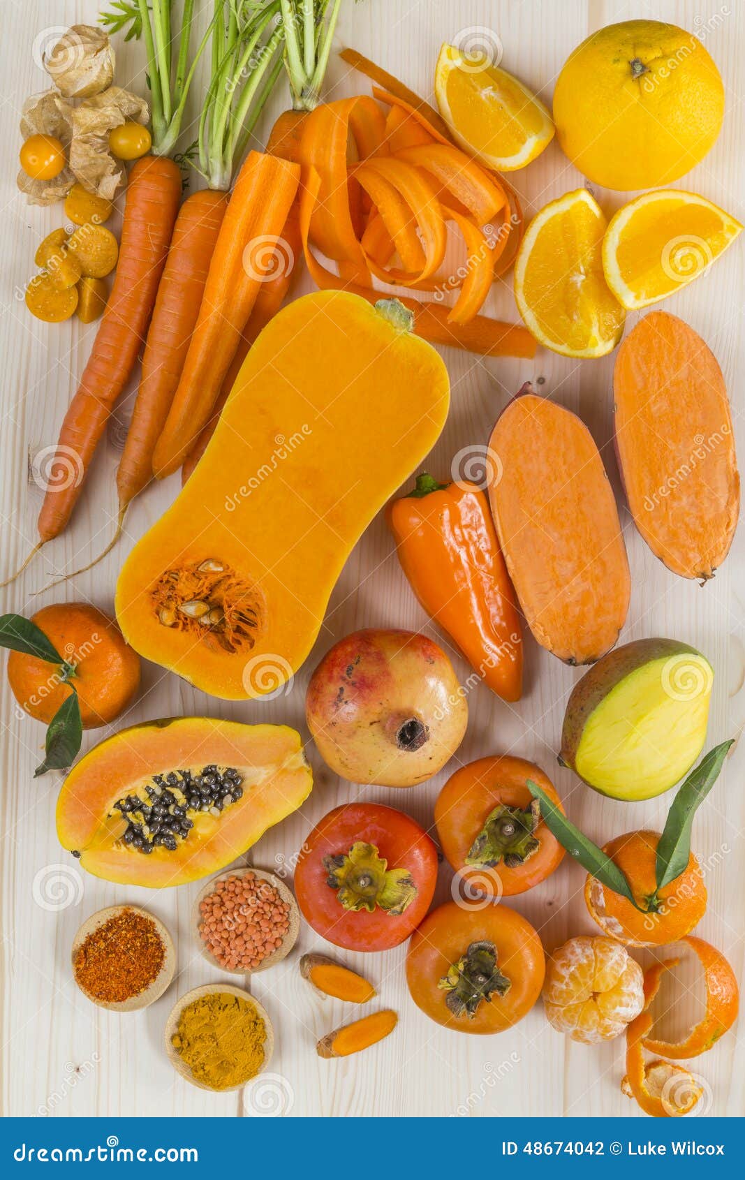 medios de comunicación Imperial Tesoro Fruta Y Verdura De Color Naranja Foto de archivo - Imagen de caroteno,  antioxidante: 48674042