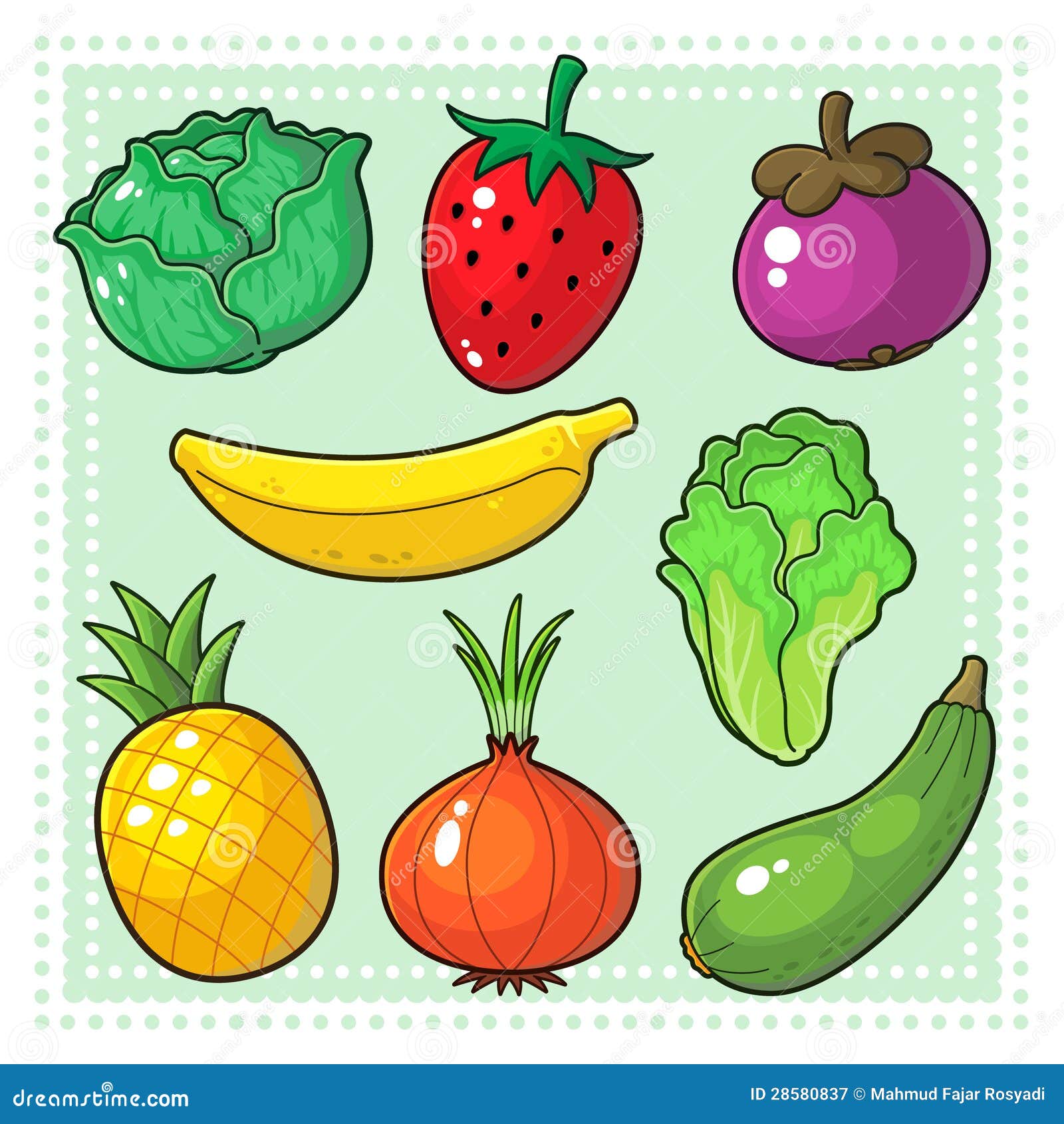 Frutas Y Verduras 03 Ilustracion Del Vector Ilustracion De