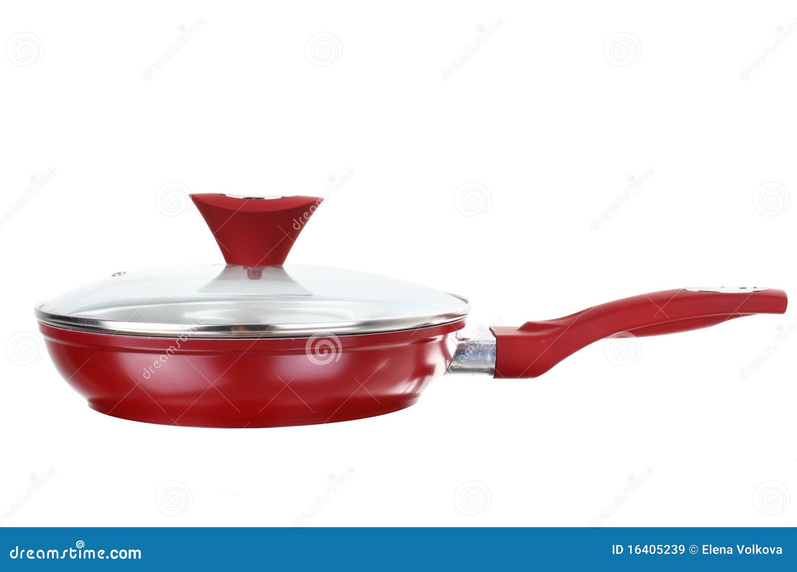 Fry Pan with Ceramic Nonstick Coating Stock Image Image of dishware