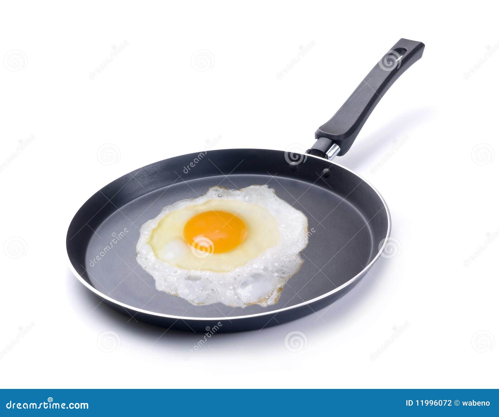 Frying pan with breakfast stock photo. Image of protein 11996072