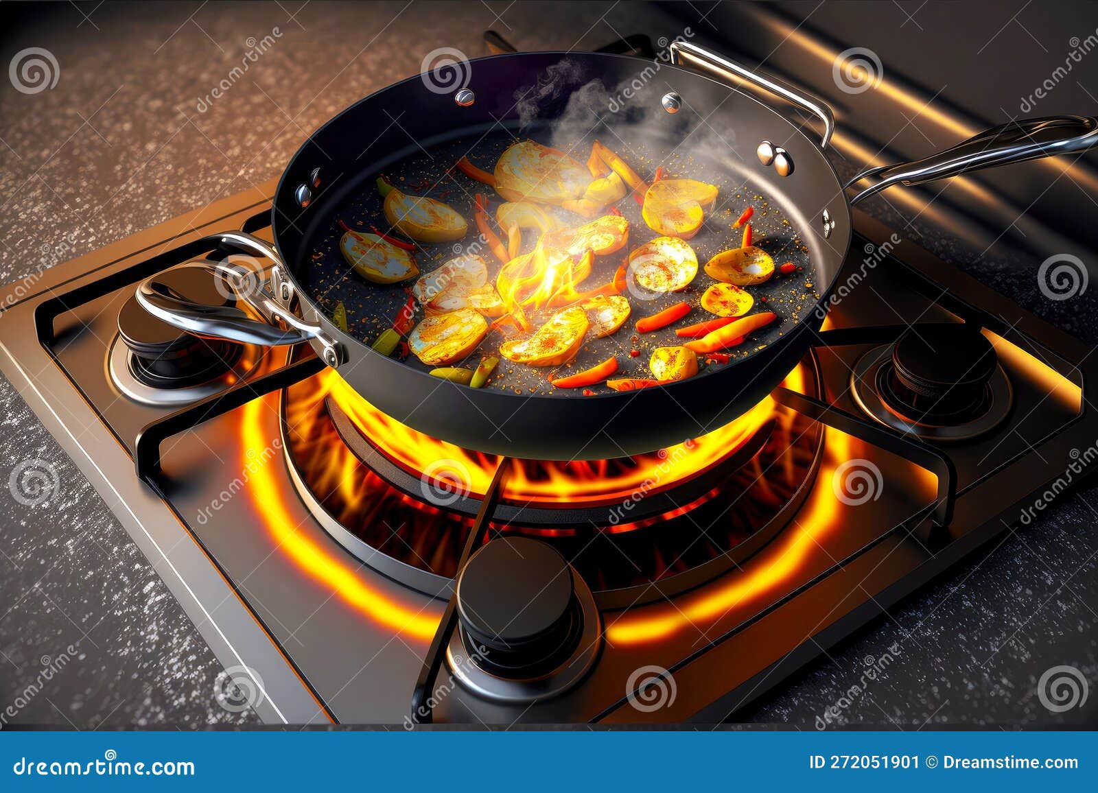 https://thumbs.dreamstime.com/z/frying-pan-cooking-food-gas-kitchen-stove-burning-burner-frying-pan-cooking-food-gas-kitchen-stove-272051901.jpg