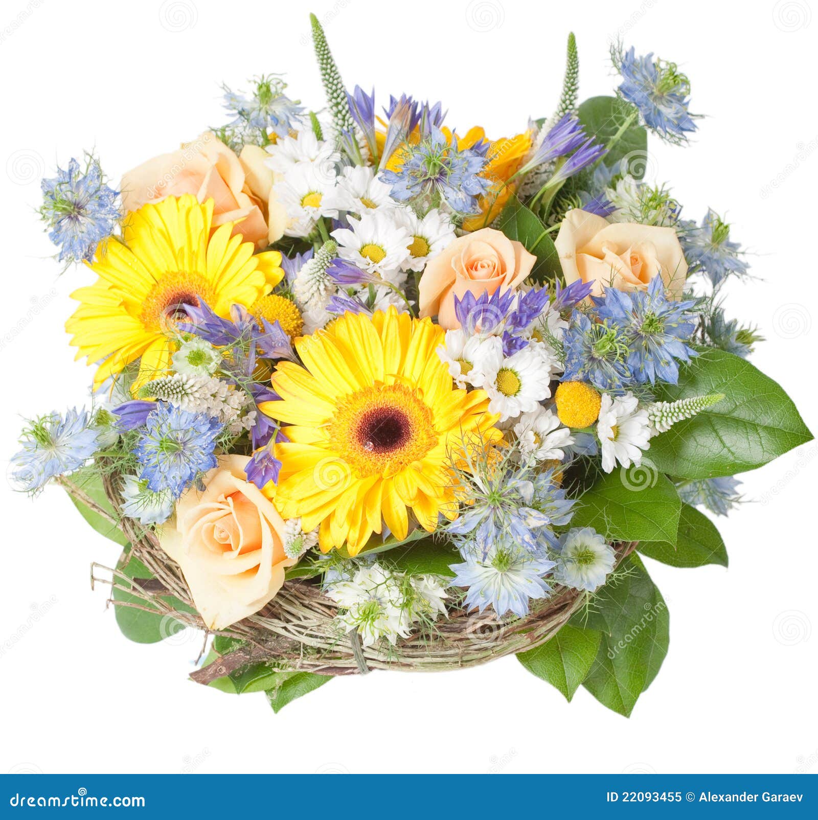 Frühlingsblumenstrauß stockbild. Bild von blume, bunt 22093455