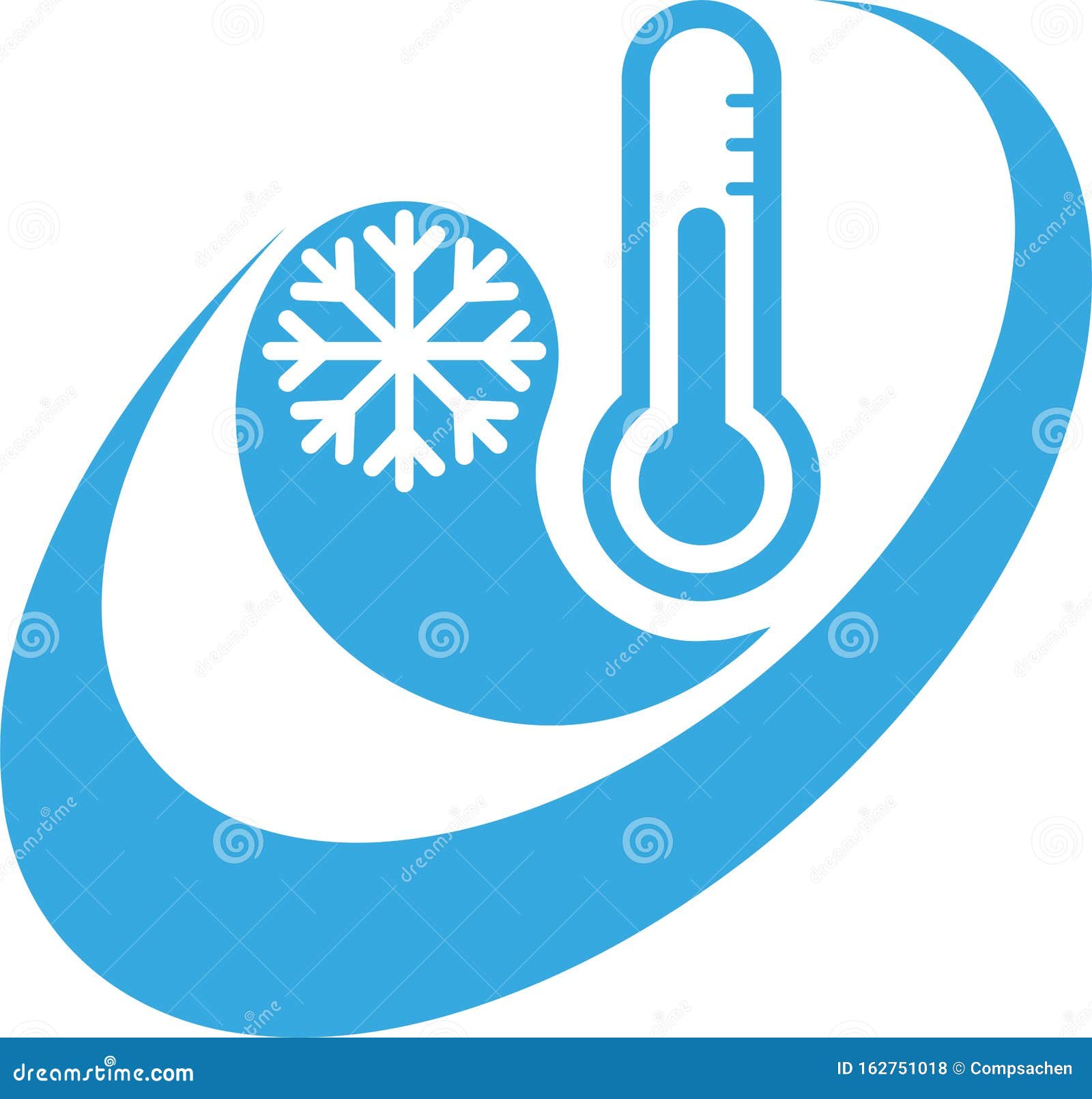 House with thermometer icon air conditioning Vector Image