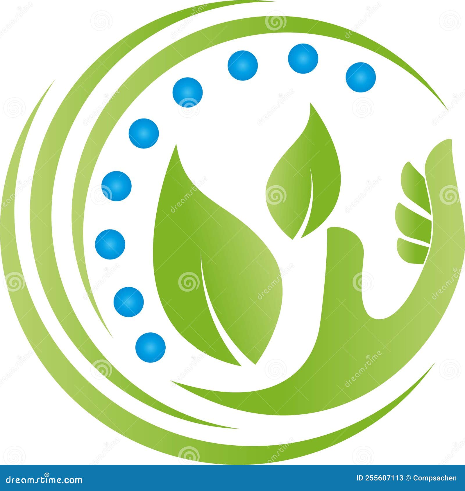 Hand and Spine, Orthopedics and Massage Logo, Icon Stock Vector