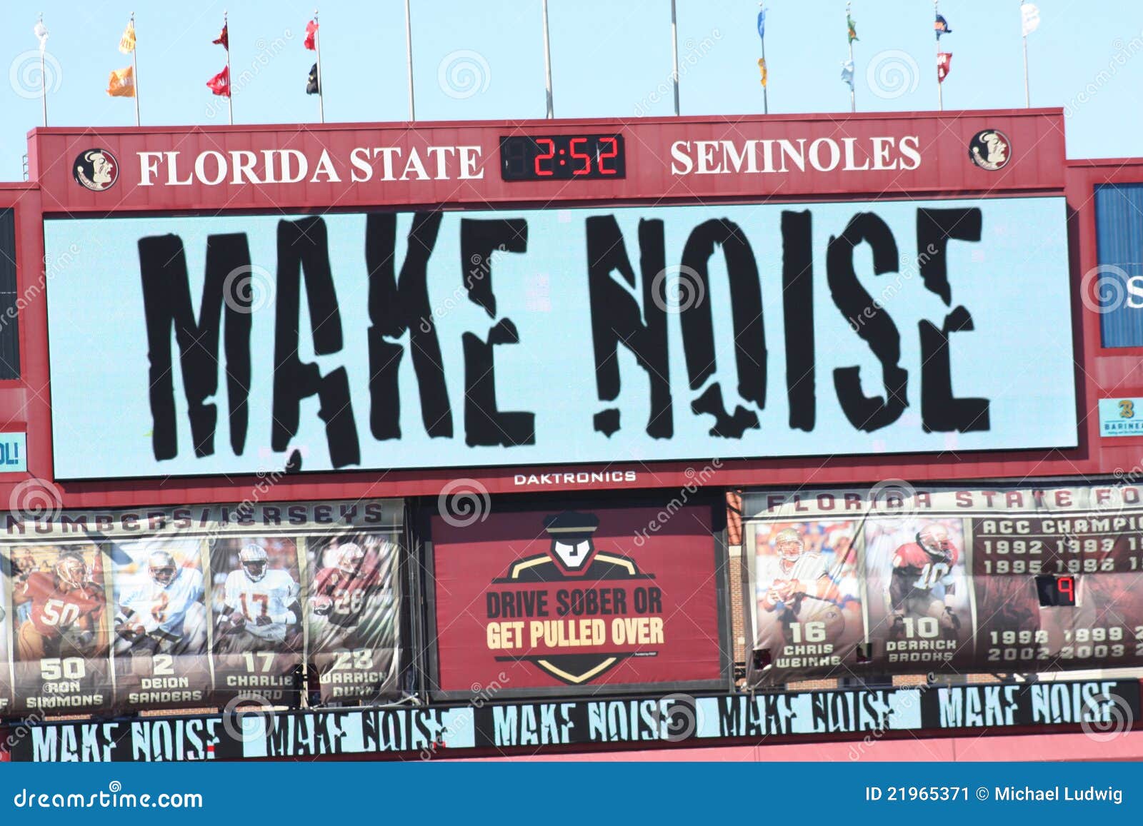 FSU Football MAKE NOISE editorial photo. Image of students 21965371