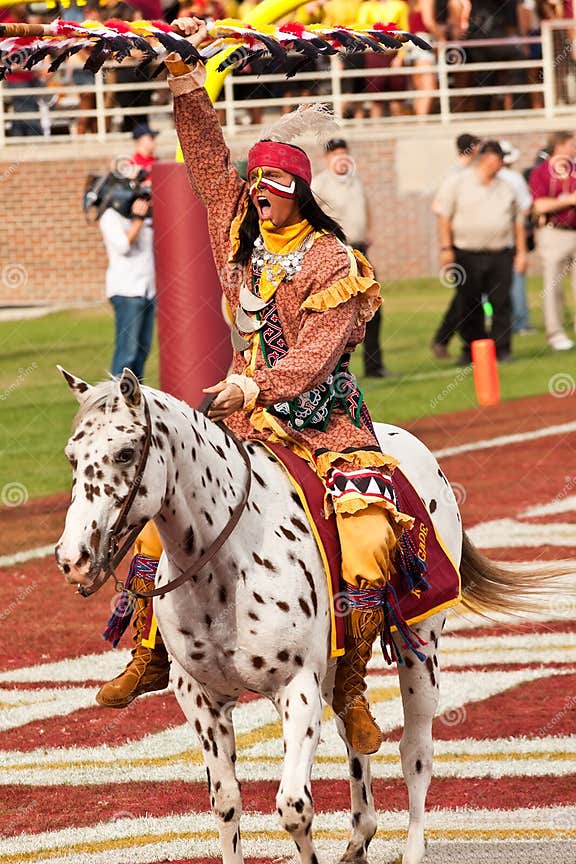 FSU s Chief Osceola editorial photography. Image of chief 27410867