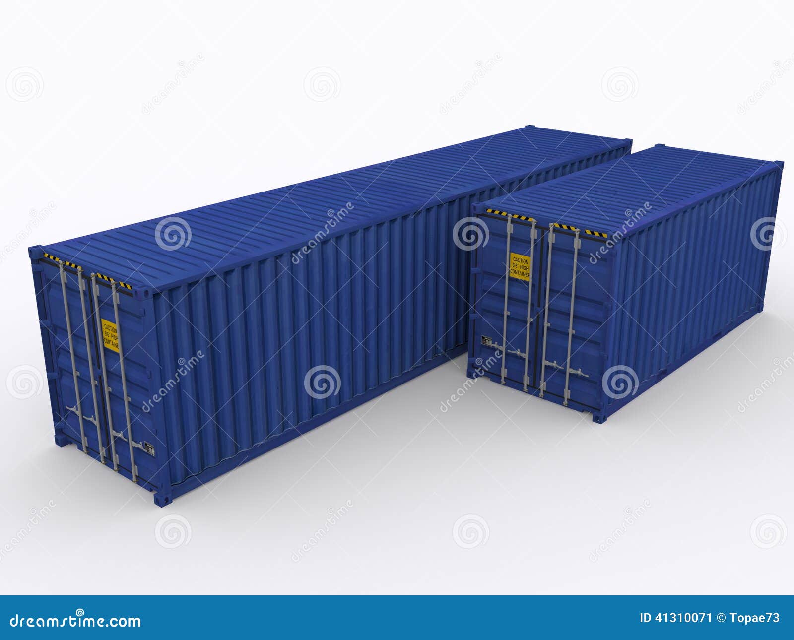40ft container stock illustration. Illustration of commercial - 41310071