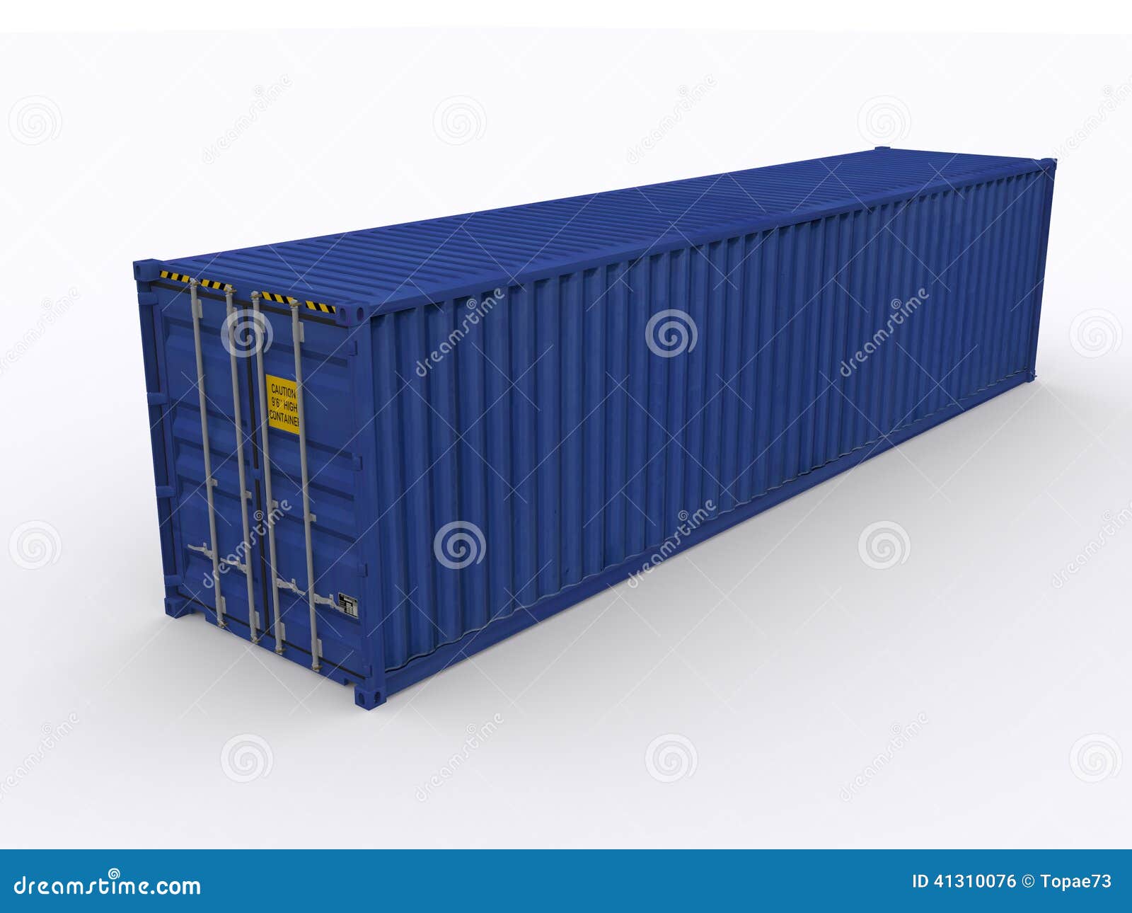 40ft container stock illustration. Illustration of 40ft - 41310076