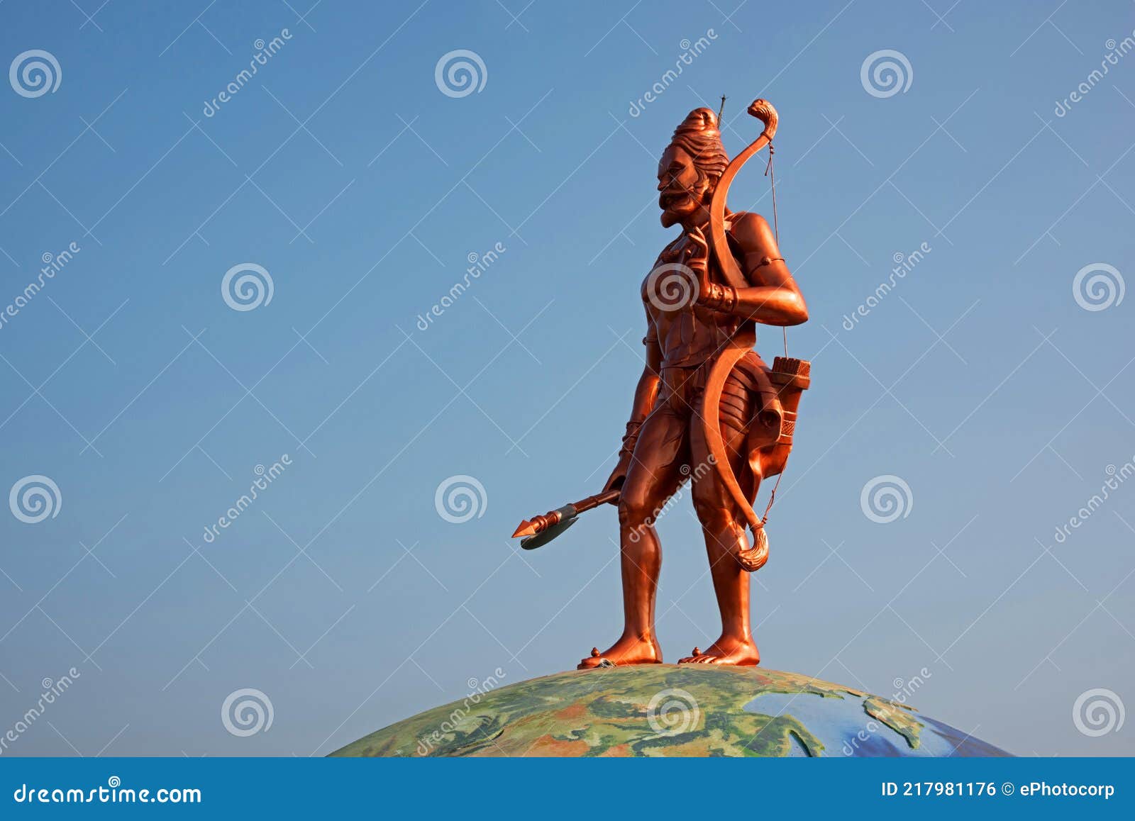 21 Ft Tall Lord Parshuram Statue, Burondi, Dapoli, Konkan Stock ...