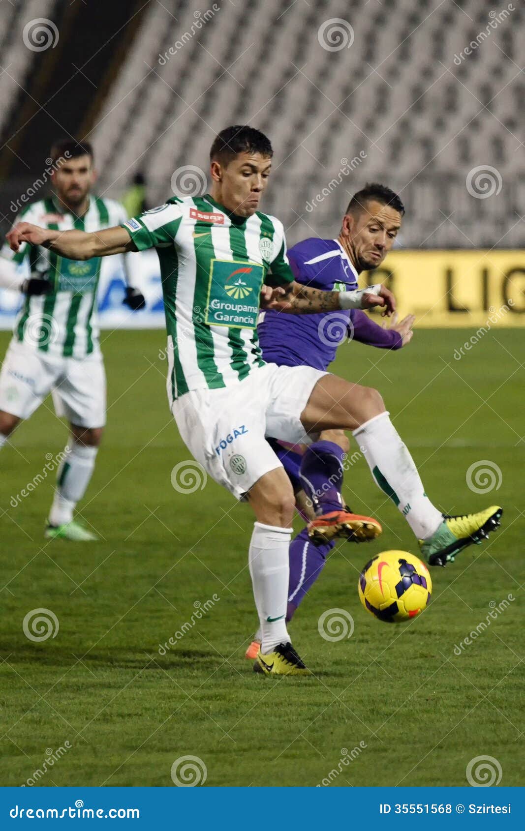 BUDAPEST - March 10: Peter Kabat Of UTE With The Ball During