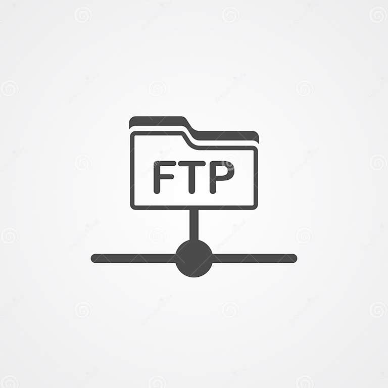 Ftp Vector Icon Sign Symbol Stock Vector - Illustration of information ...