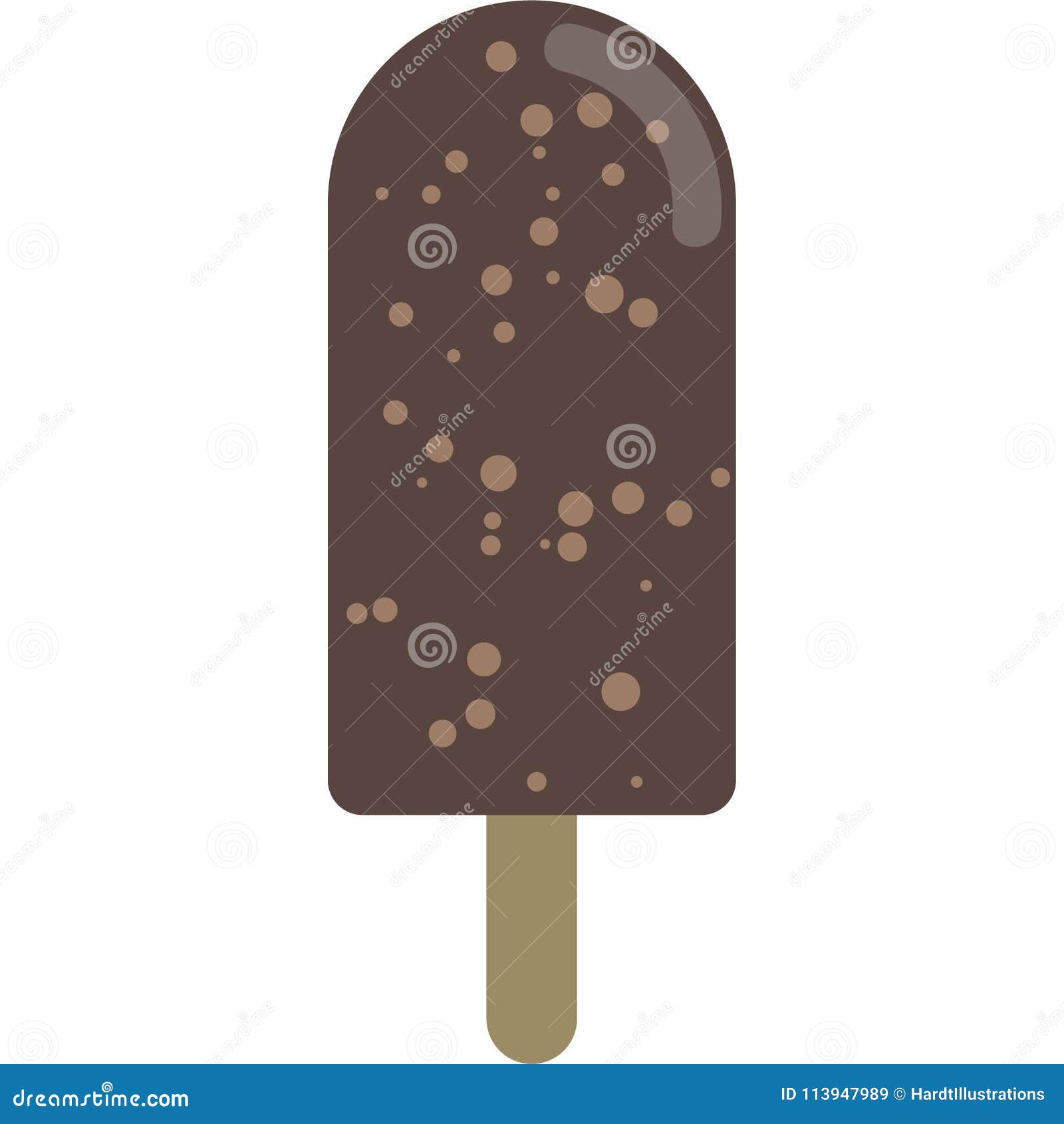 Fudge Popsicle Vector Illustration Stock Vector Illustration of party
