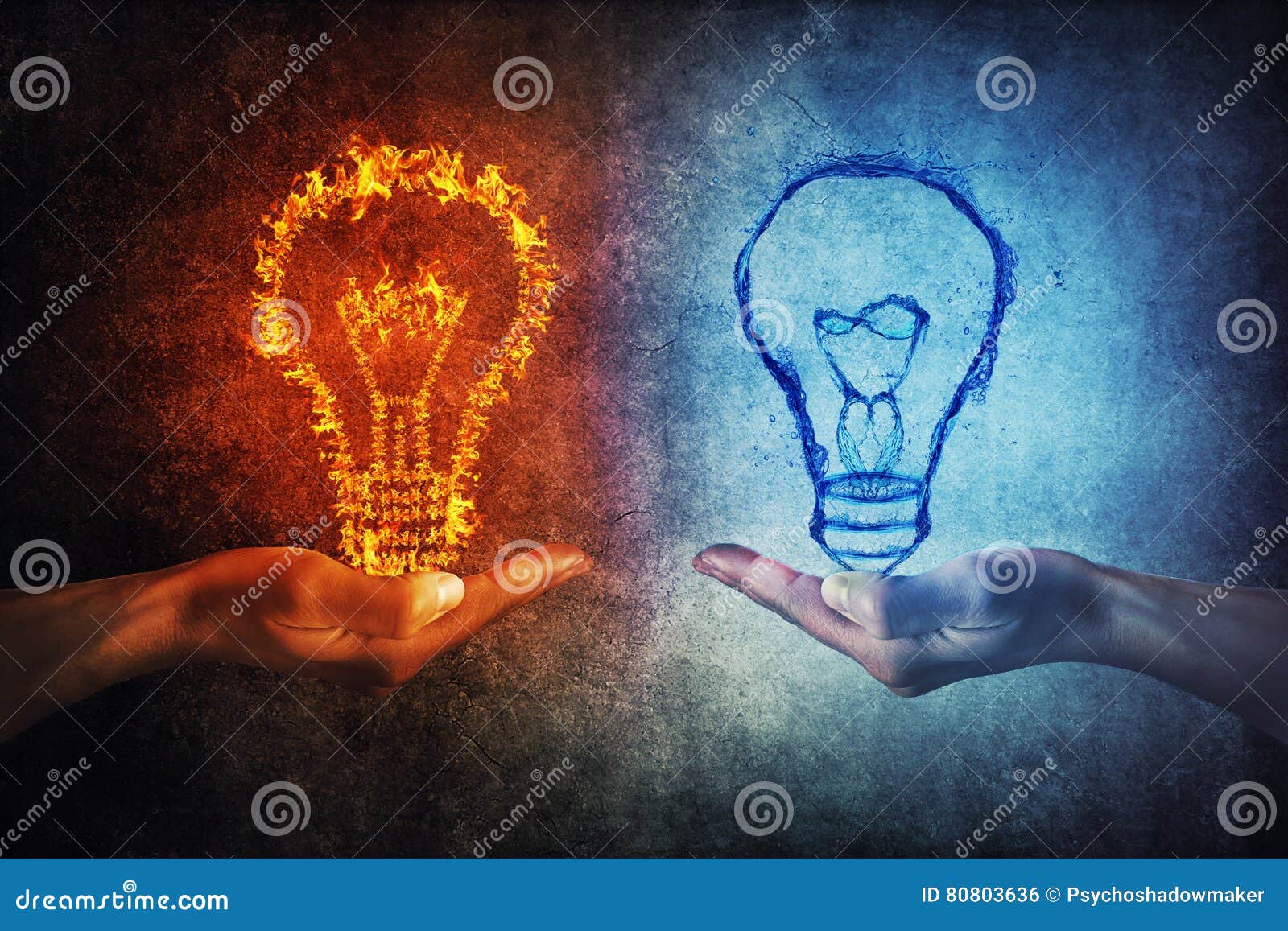 Fuego contra Agua foto de archivo. Imagen de anaranjado - 80803636, image size:1600x1157