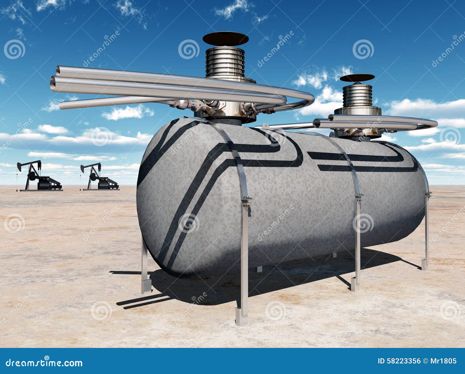 Fuel depot stock illustration. Illustration of farm, industry 58223356