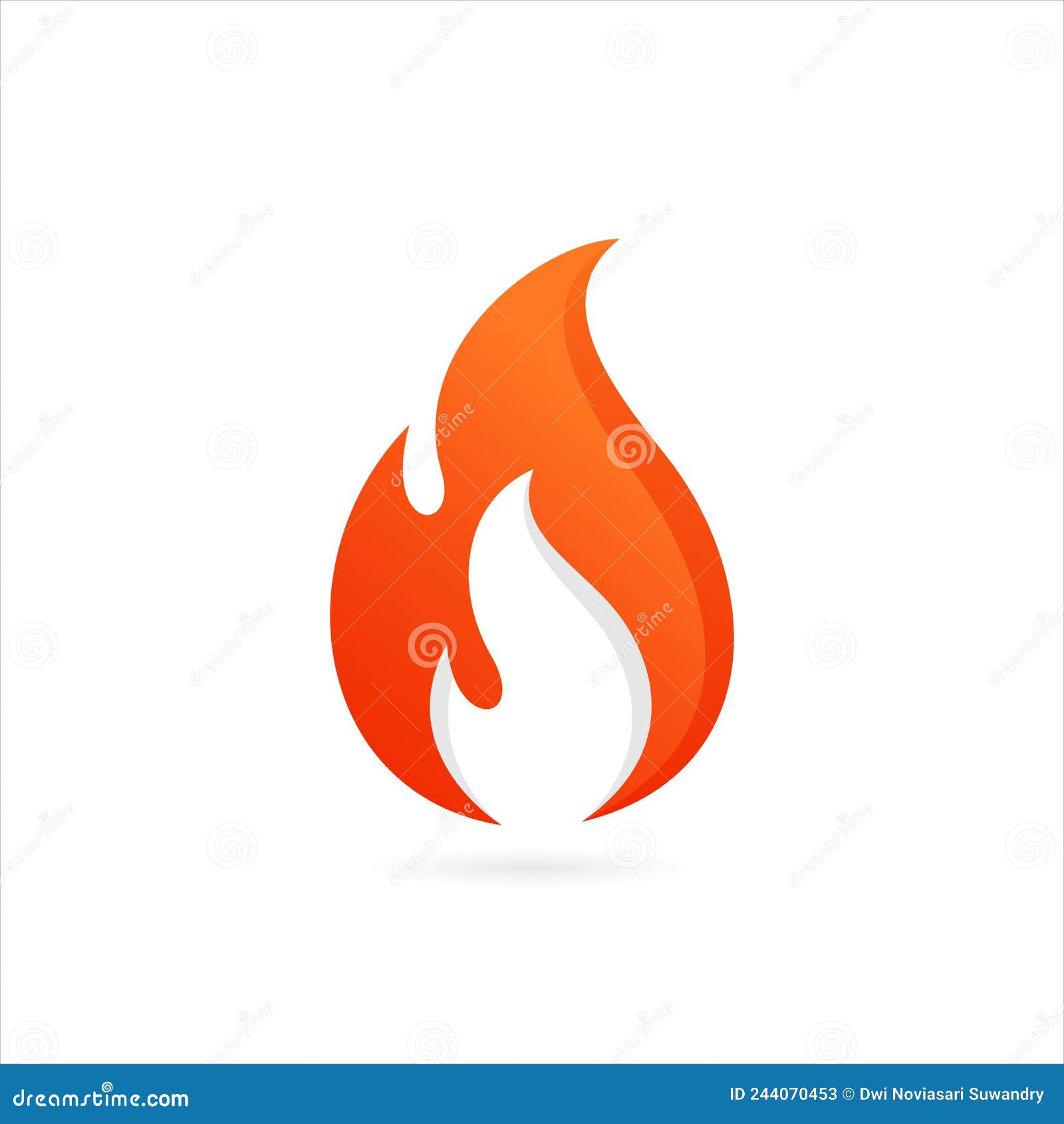 Good Fuel Fire Icon Logo, Fire Fuel Symbol Stock Vector Illustration