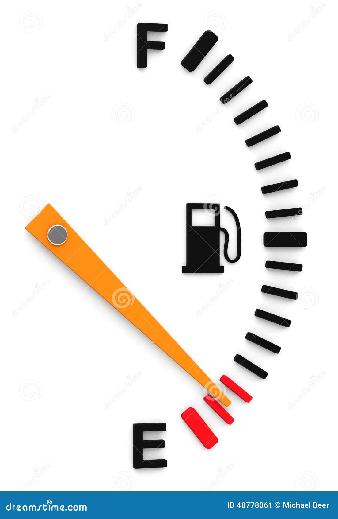 The fuel gauge stock illustration. Illustration of refuel 48778061