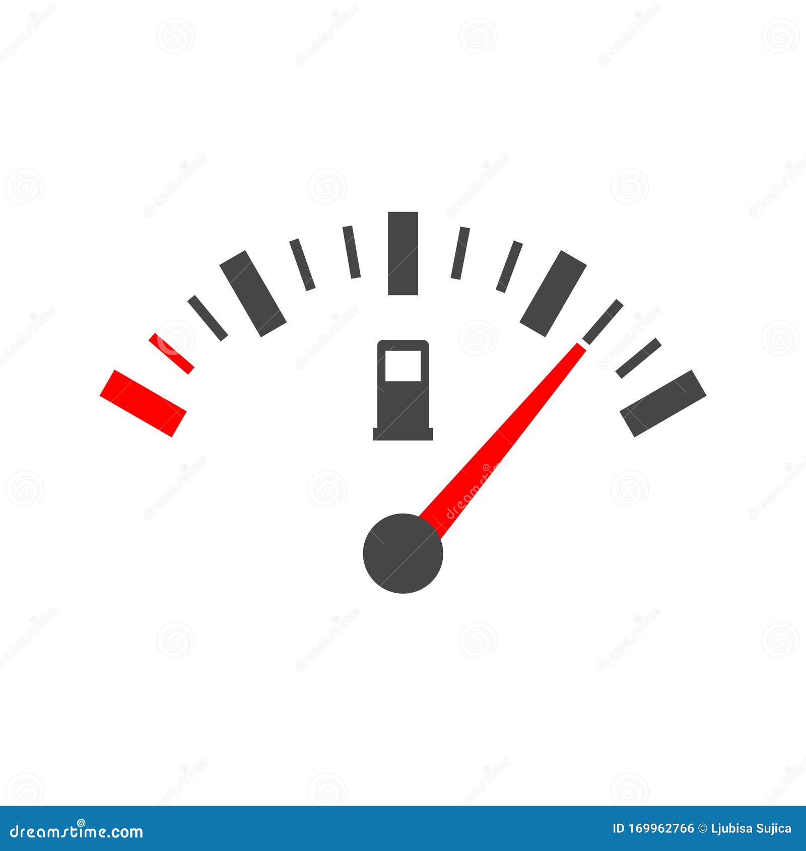 Fuel gauge icon stock vector. Illustration of background - 169962766