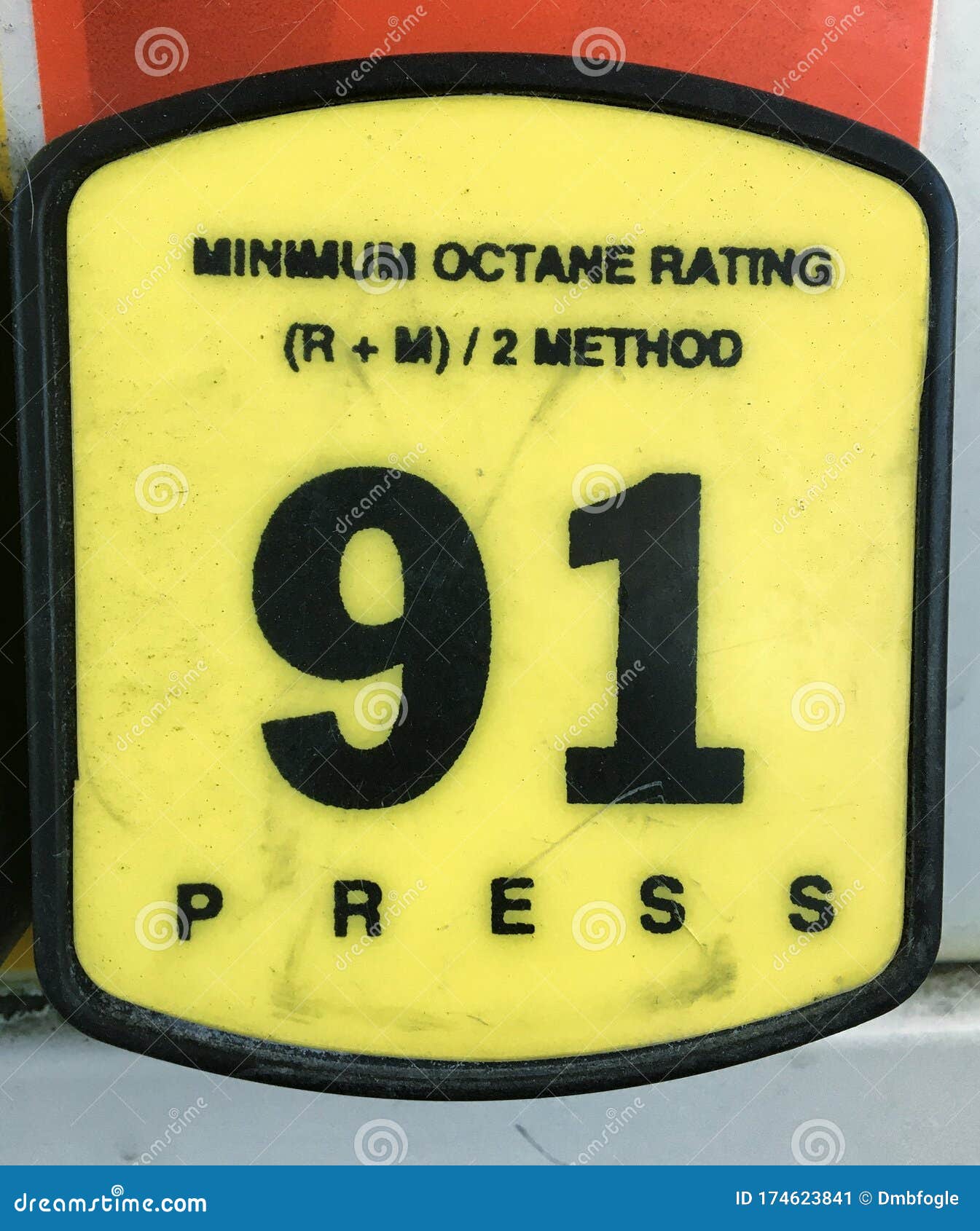 Fuel Grade Selection Button Stock Image Image of octane, button