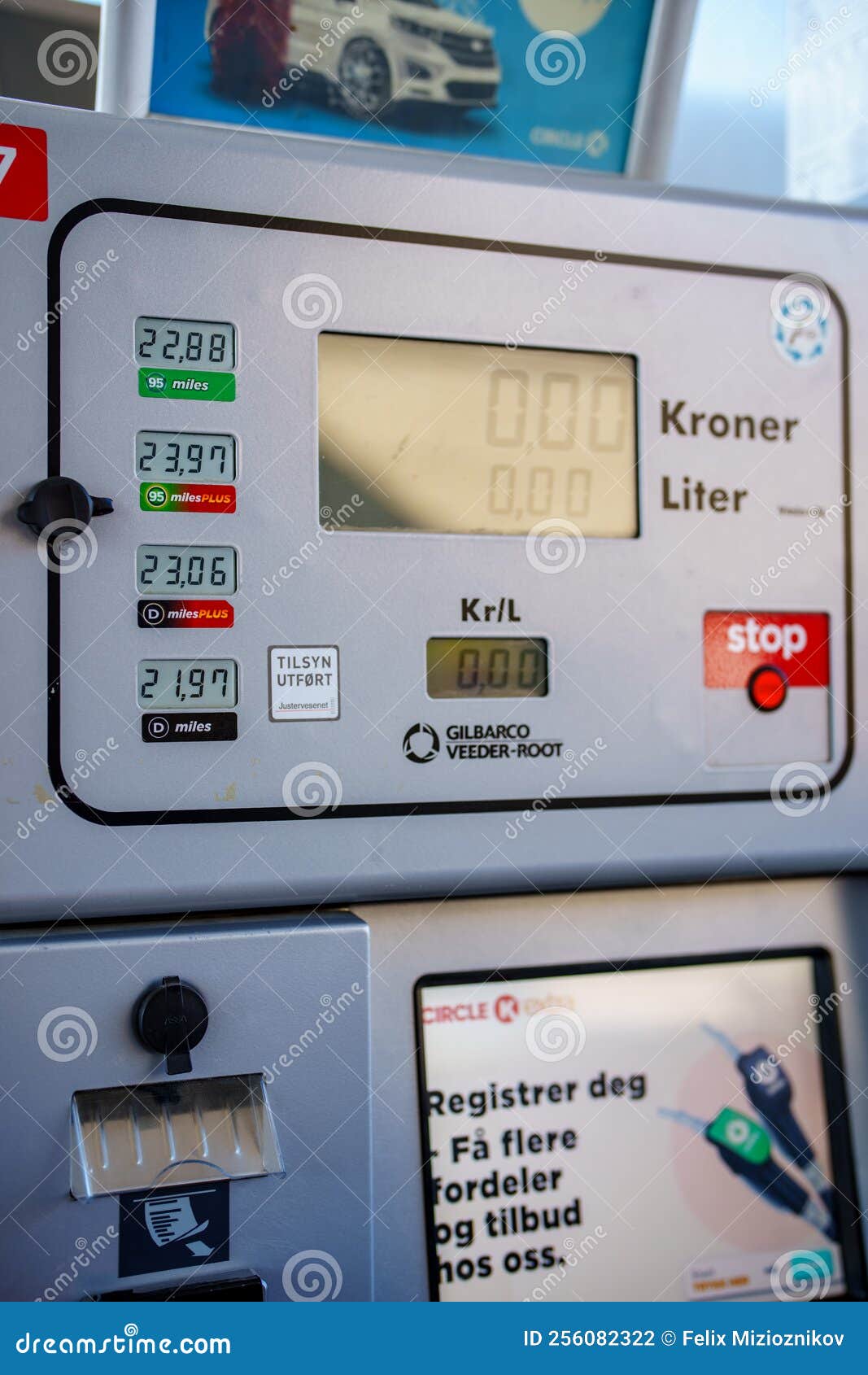 Fuel Prices in Norway Circa September 2022 Editorial Photography