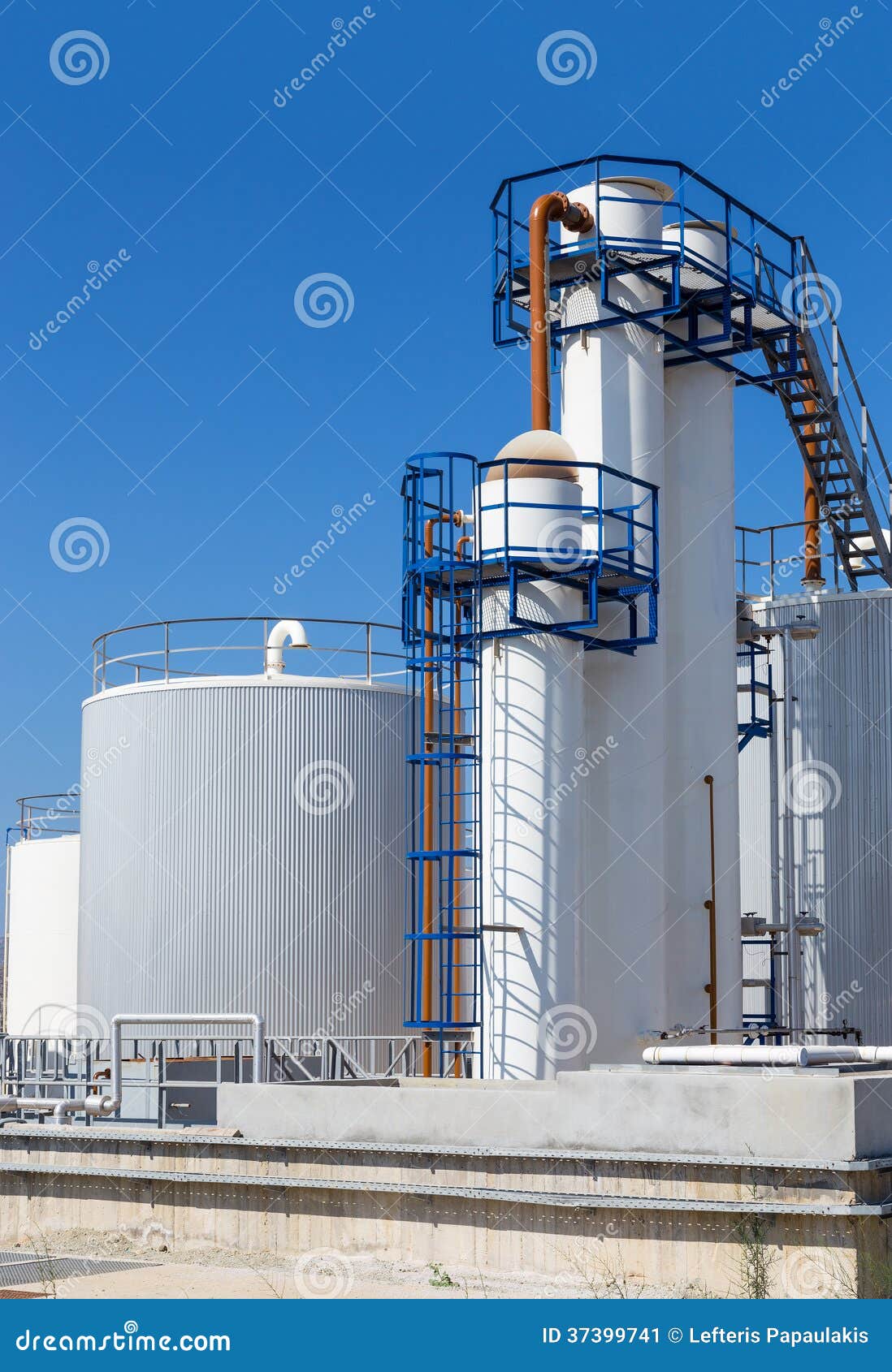 Fuel Storage Tanks in Industry Stock Image Image of environment