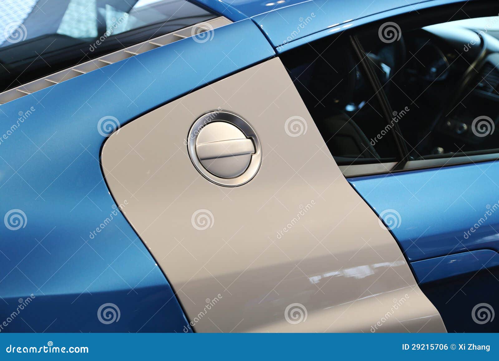 Fuel tank on car stock photo. Image of cover, silver 29215706