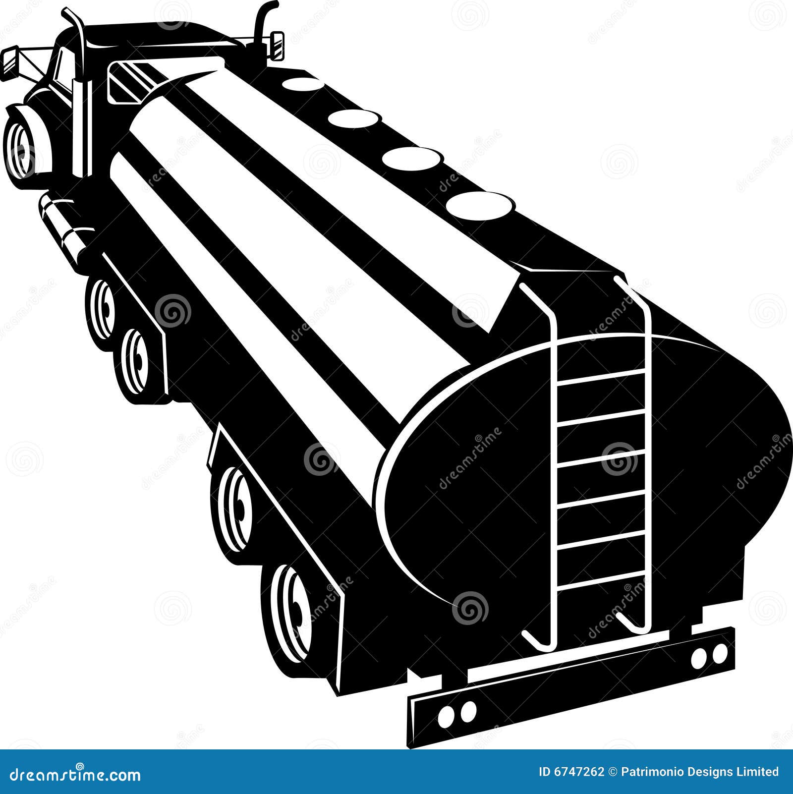 Fuel tanker truck stock illustration. Illustration of hauling 6747262