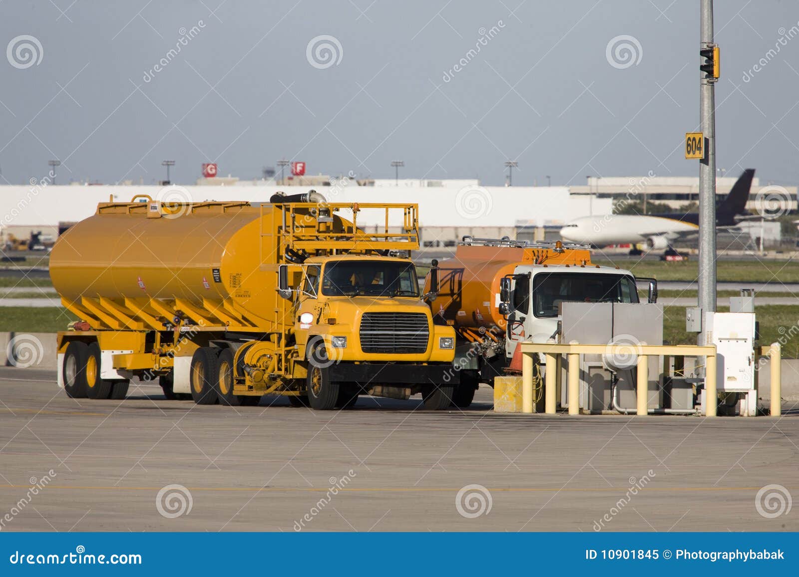 Fuel Truck stock image. Image of runway, yellow, fuel 10901845
