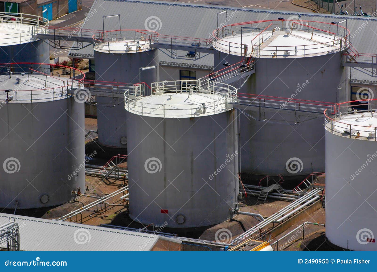 Fuelling Depot from above stock photo. Image of heating 2490950