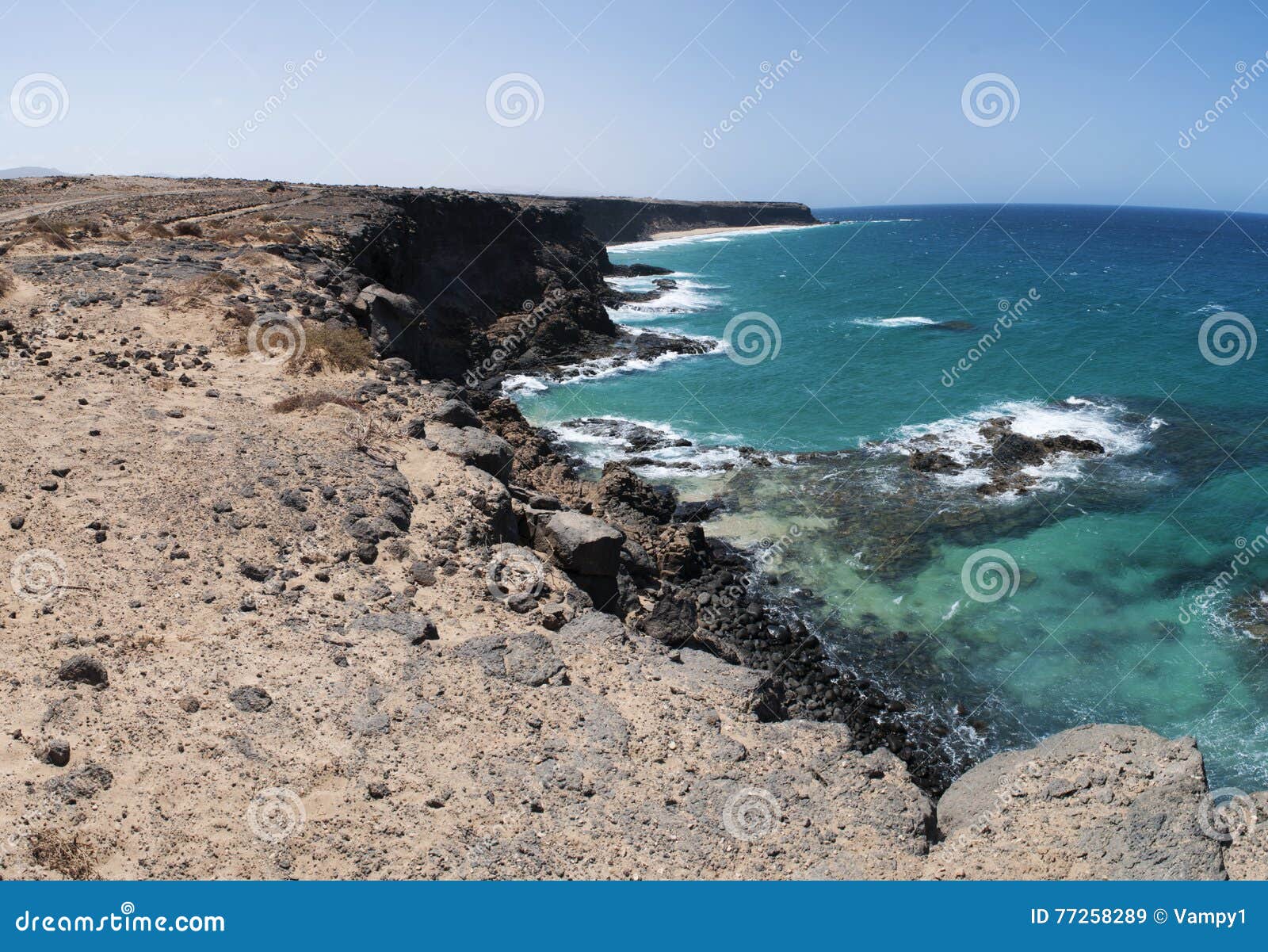 fuerteventura, canary islands, spain, beach, sand, rocks, cliff, escalera, waves, ocean, nature, landscape, desert