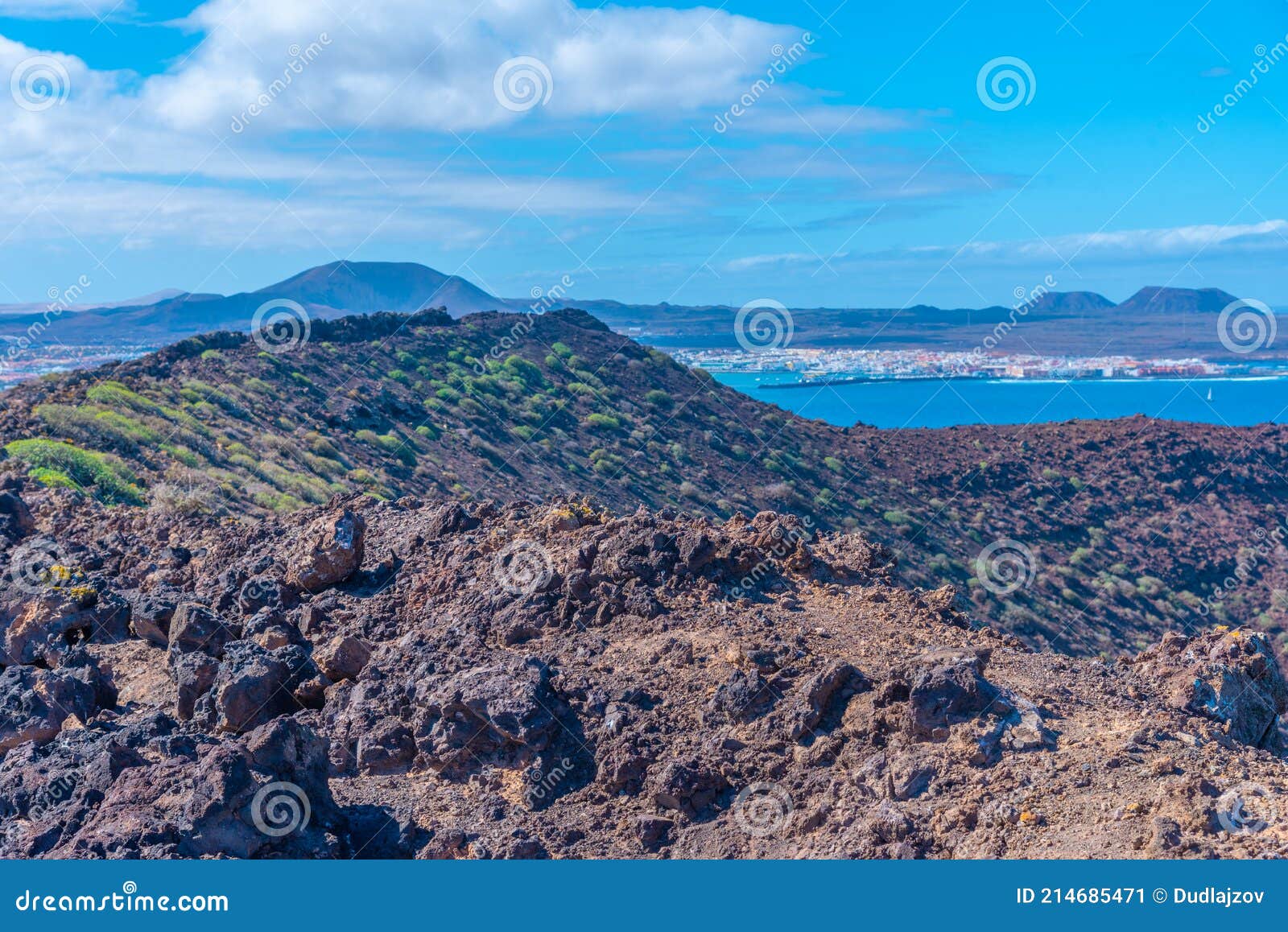 fuerteventura viewed from isla de lobos, canary islands, spain