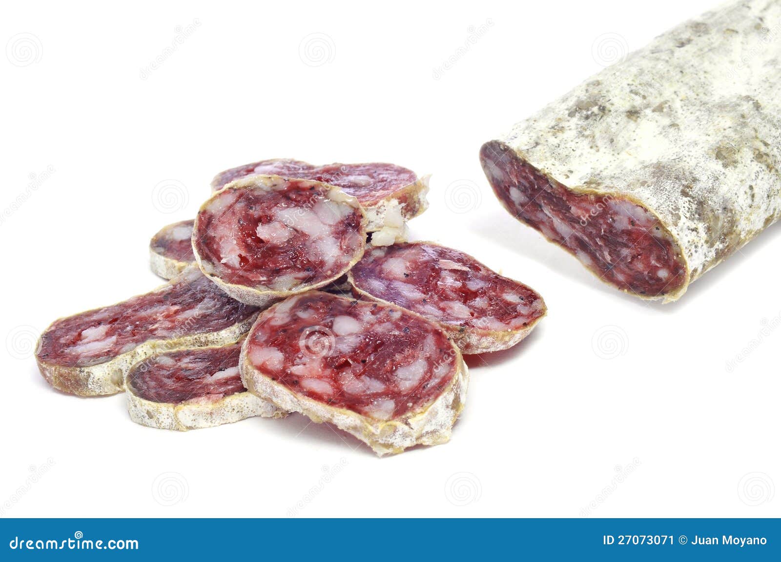 Fuet, Salami Español Imagen de archivo Imagen 27073071
