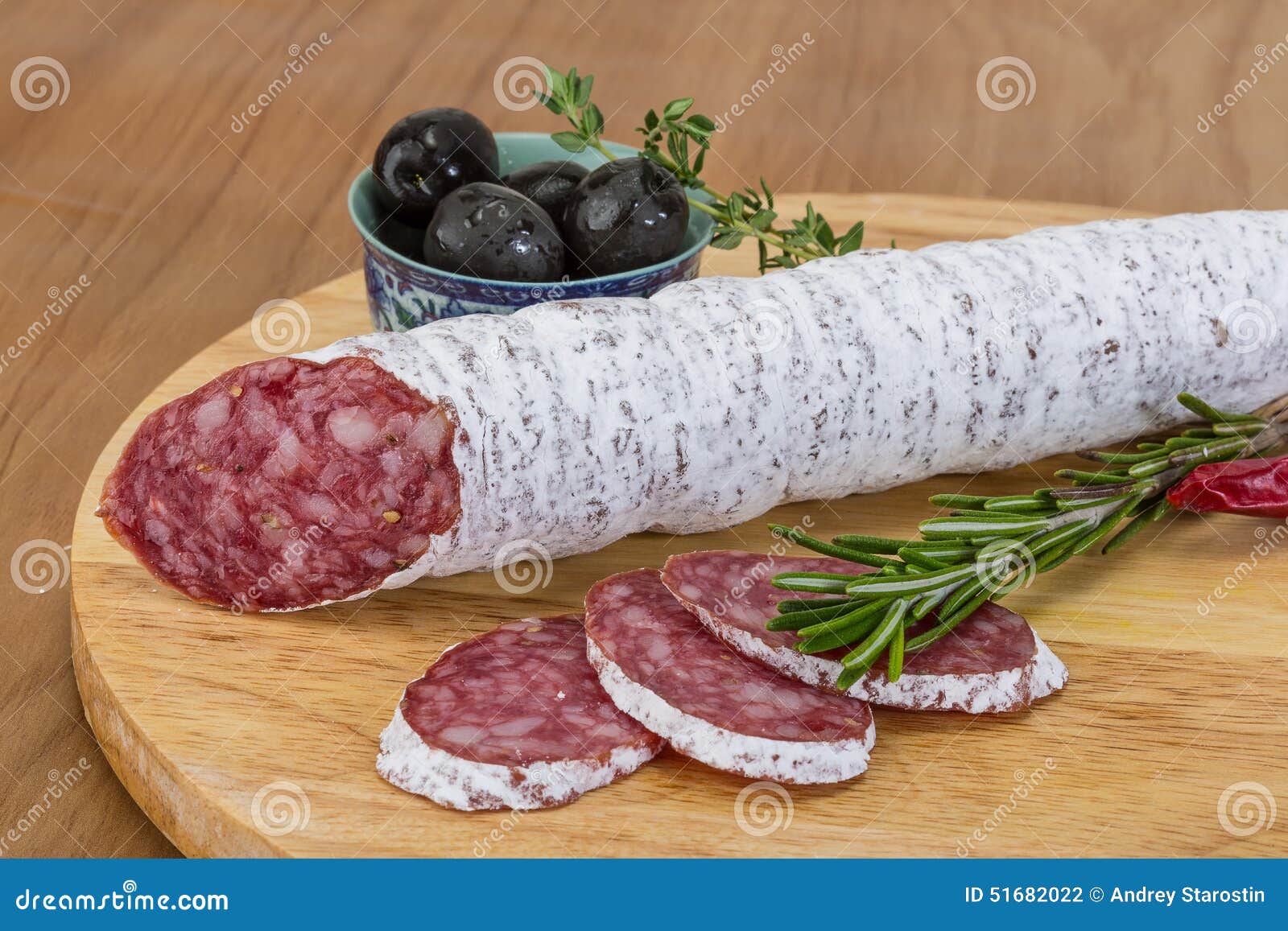 Fuet sausage stock photo. Image of cured, sausage, background 51682022
