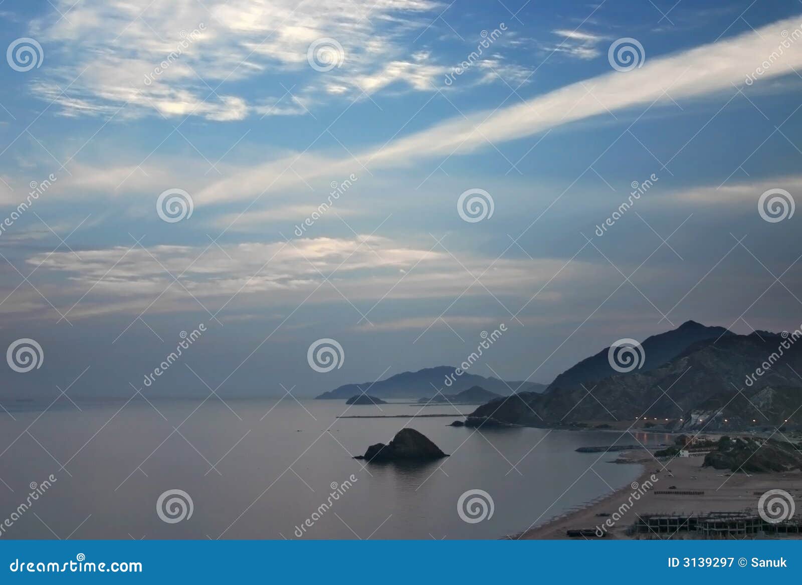 fujairah coast at dawn