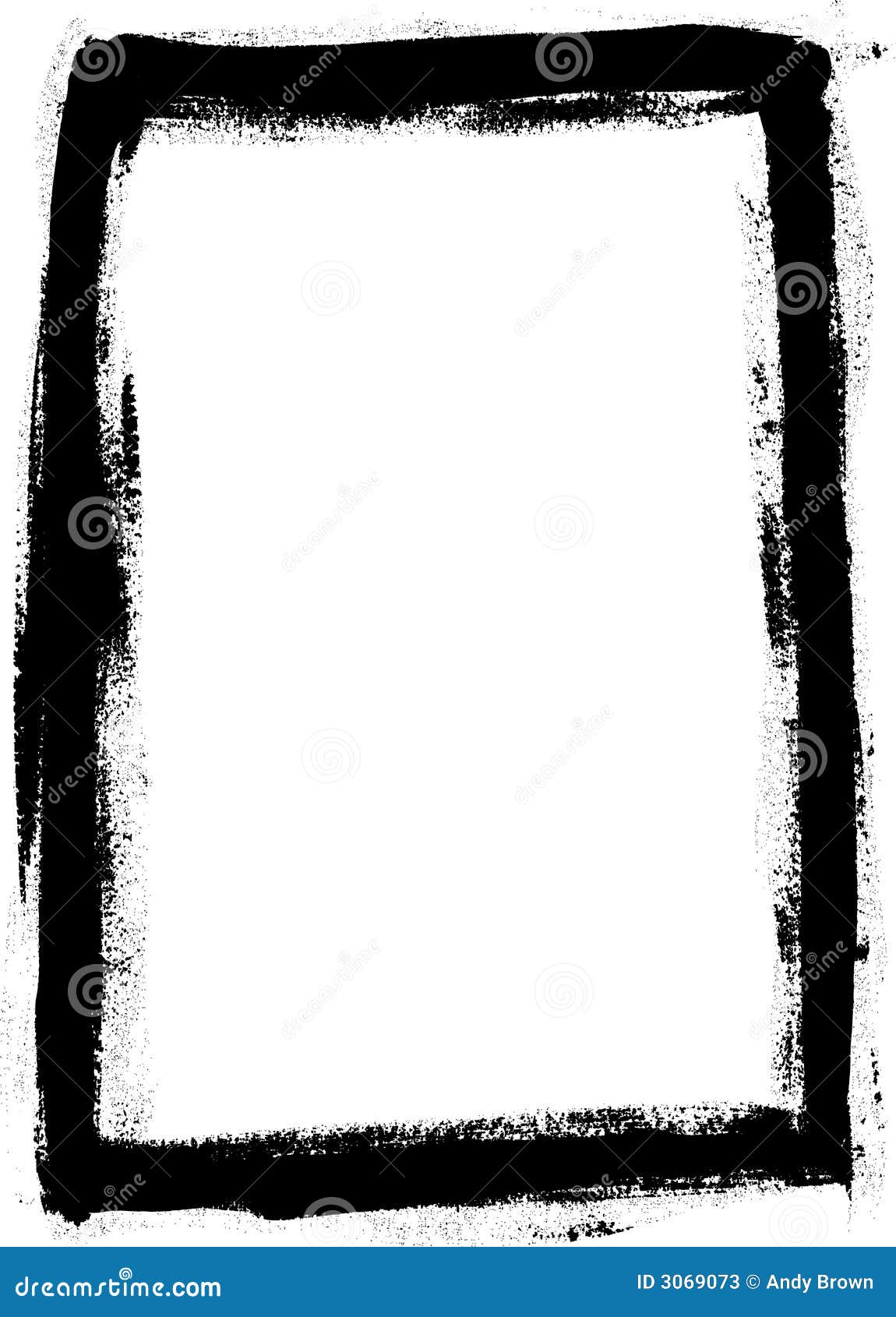 Full Black Painted Border Stock Photos Image 3069073